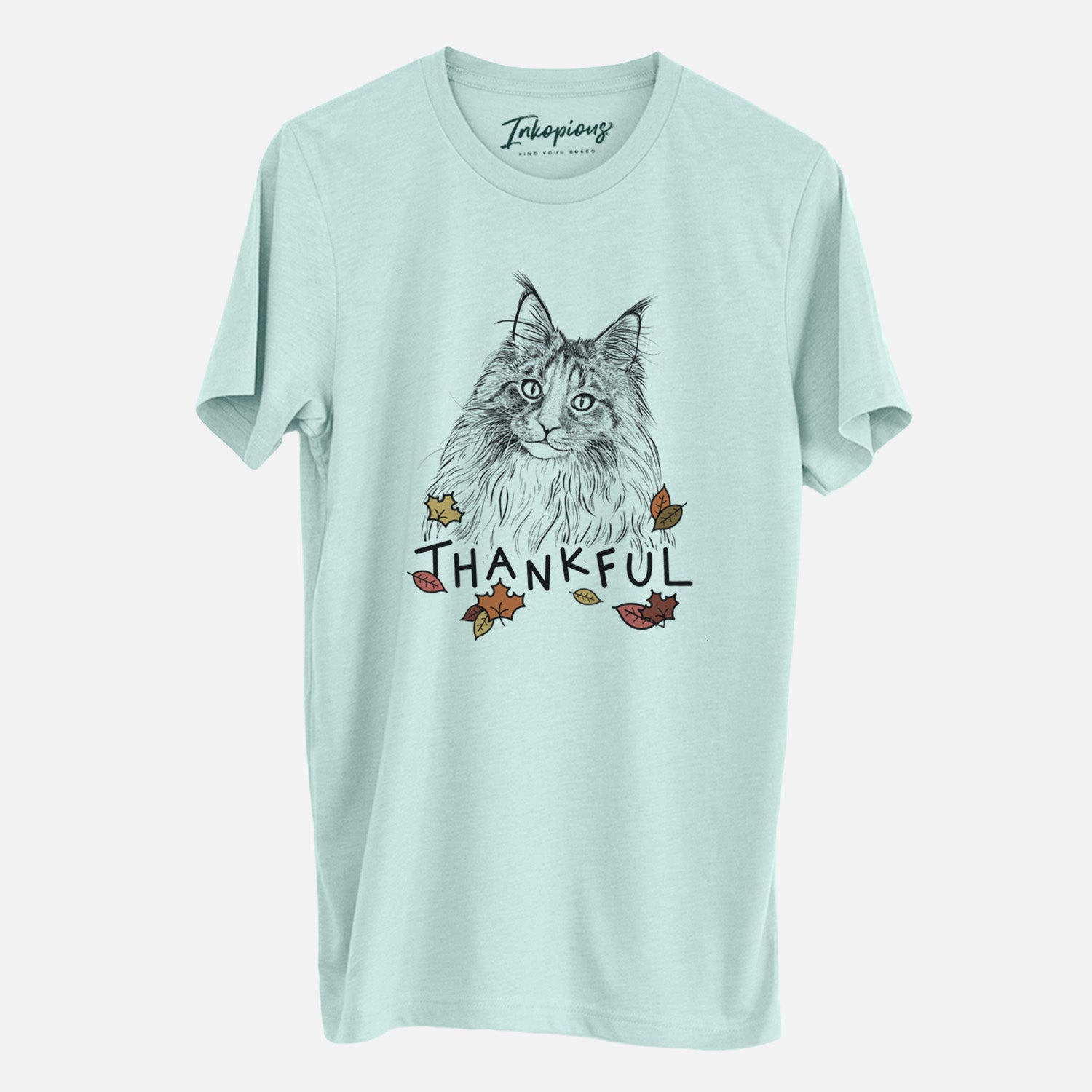 Thankful Kiki the Maine Coon Cat - Unisex Crewneck
