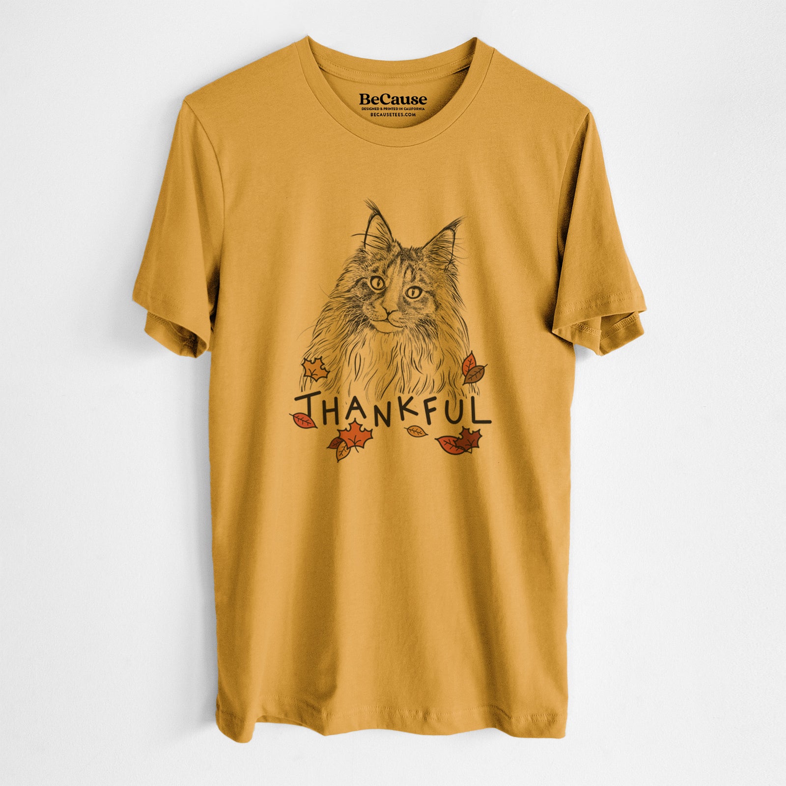 Thankful Kiki the Maine Coon Cat - Unisex Crewneck