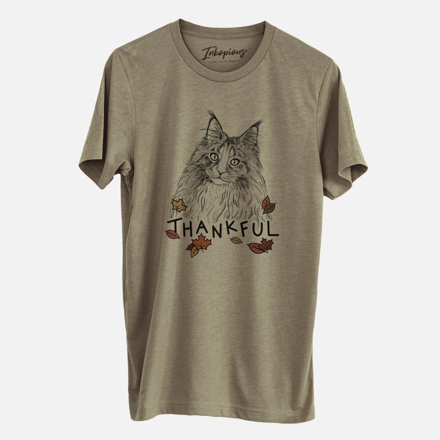 Thankful Kiki the Maine Coon Cat - Unisex Crewneck