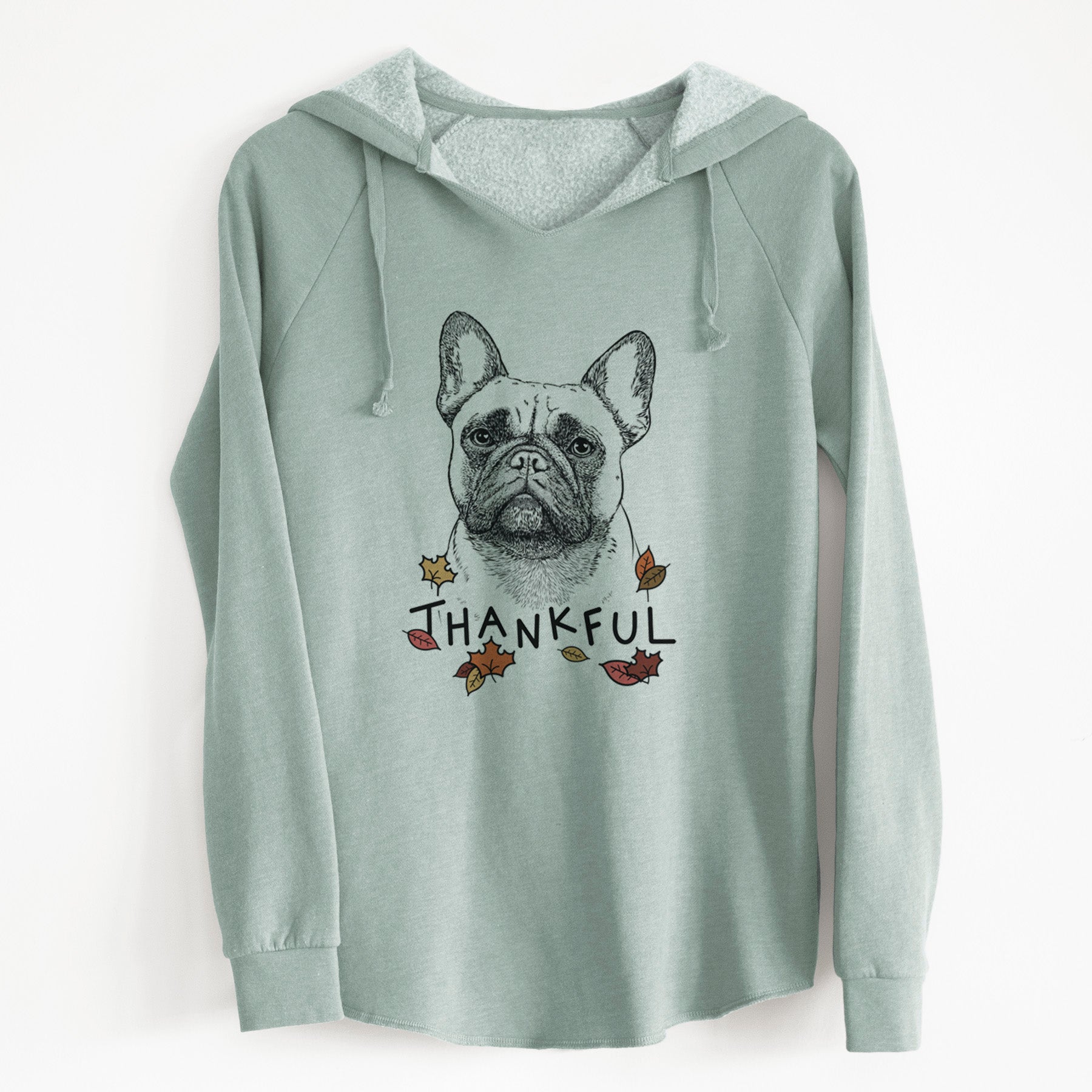 Thankful Kingsleigh the French Bulldog - Cali Wave Hooded Sweatshirt