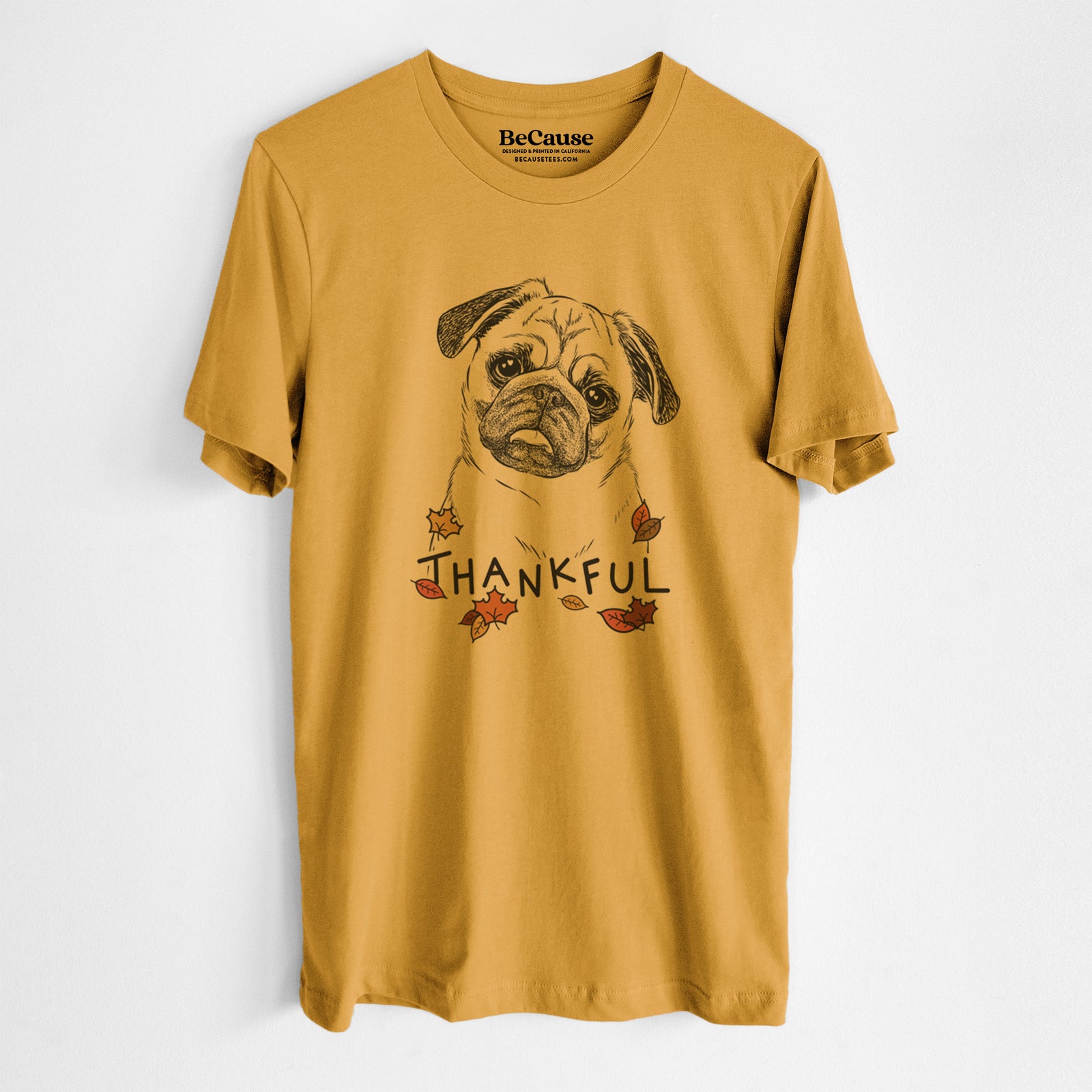 Thankful Macy the Pug - Unisex Crewneck