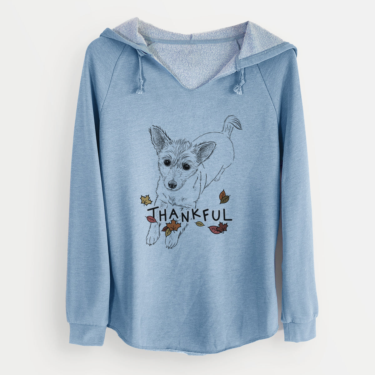 Thankful Maisie the Terrier Mix - Cali Wave Hooded Sweatshirt