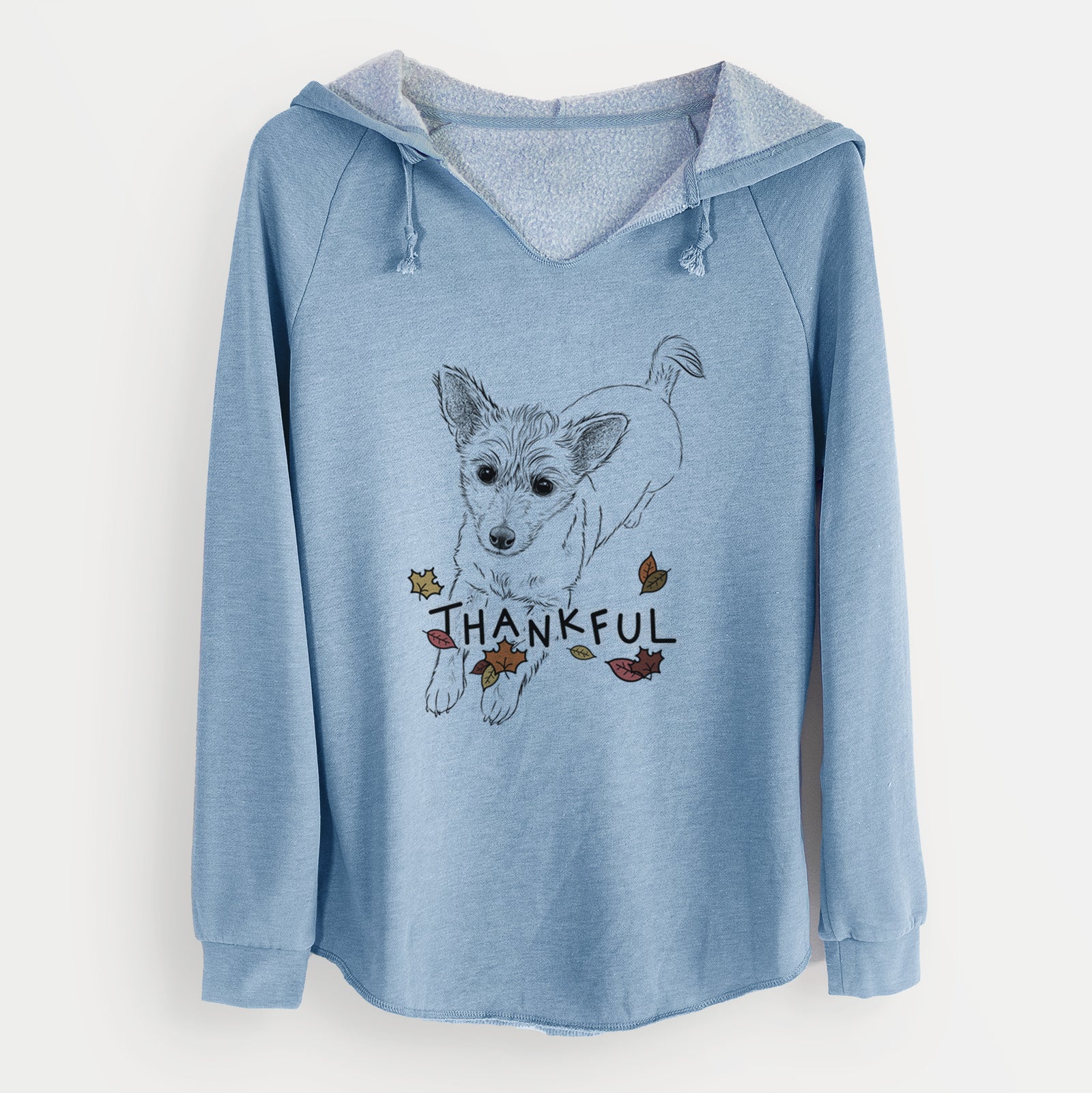 Thankful Maisie the Terrier Mix - Cali Wave Hooded Sweatshirt