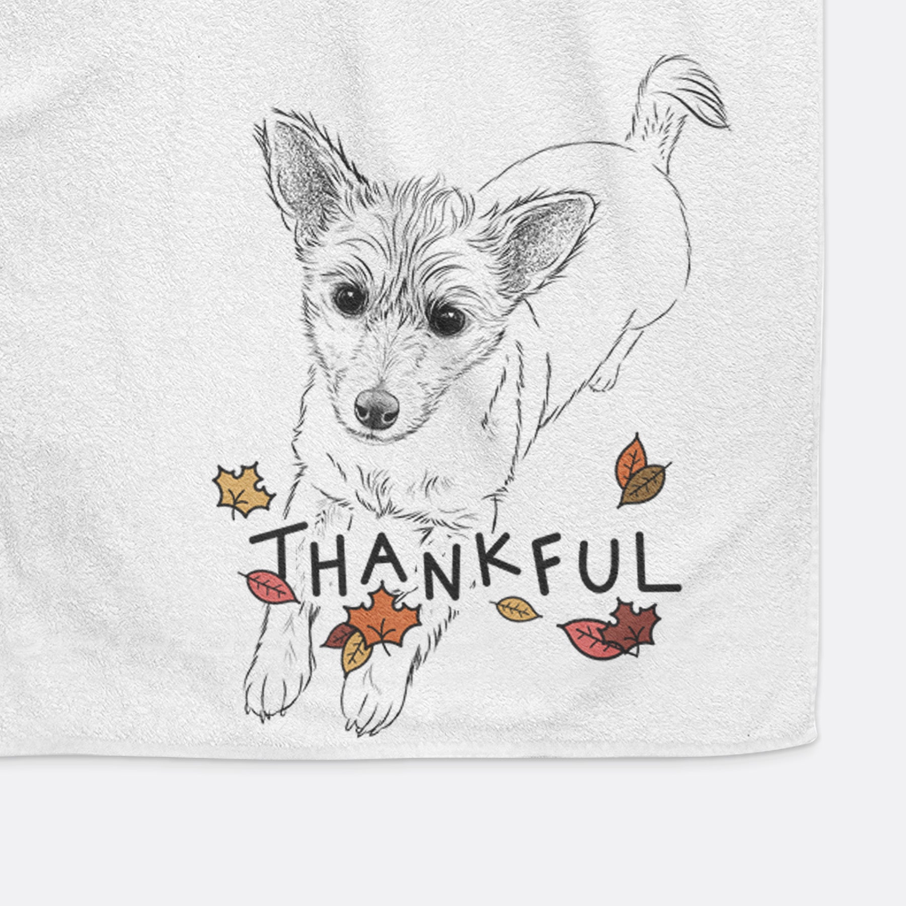 Maisie the Terrier Mix Premium Hand Towel