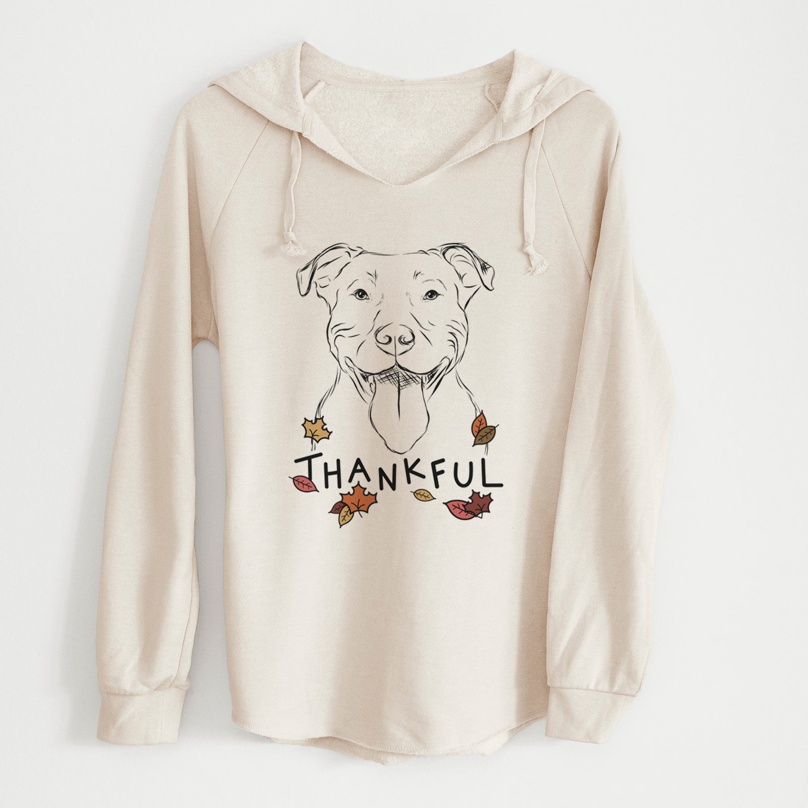 Thankful Major the Pitbull - Cali Wave Hooded Sweatshirt