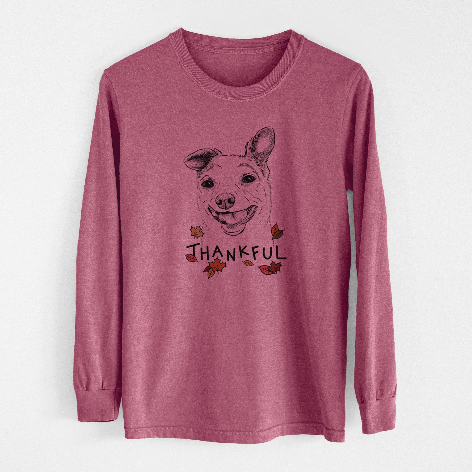 Thankful Mortimer the Mixed Breed - Men's Heavyweight 100% Cotton Long Sleeve