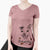 Thankful Mortimer the Mixed Breed - Women's V-neck Shirt