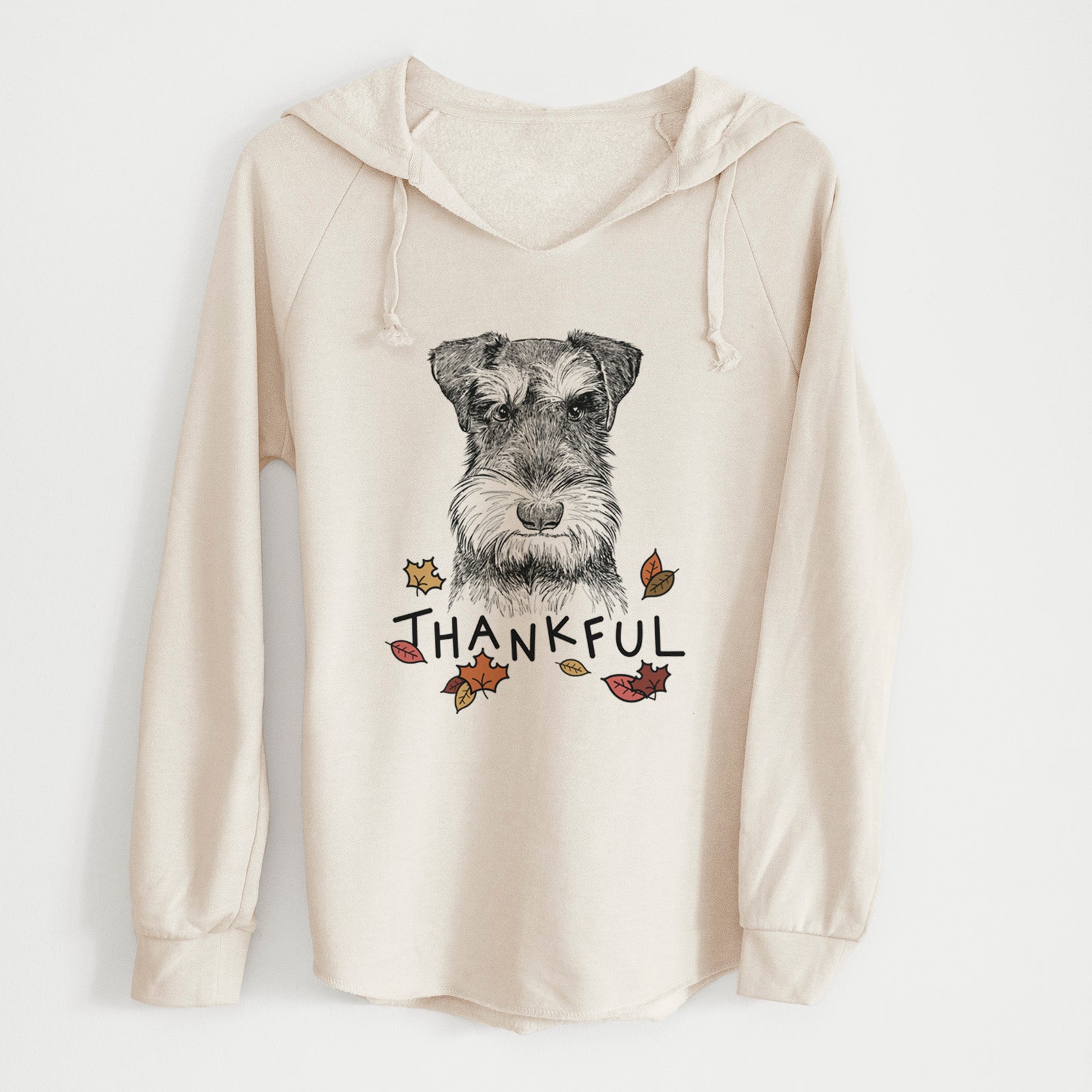 Thankful Murphy the Mini Schnauzer - Cali Wave Hooded Sweatshirt