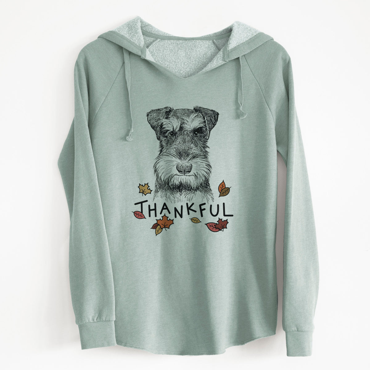 Thankful Murphy the Mini Schnauzer - Cali Wave Hooded Sweatshirt