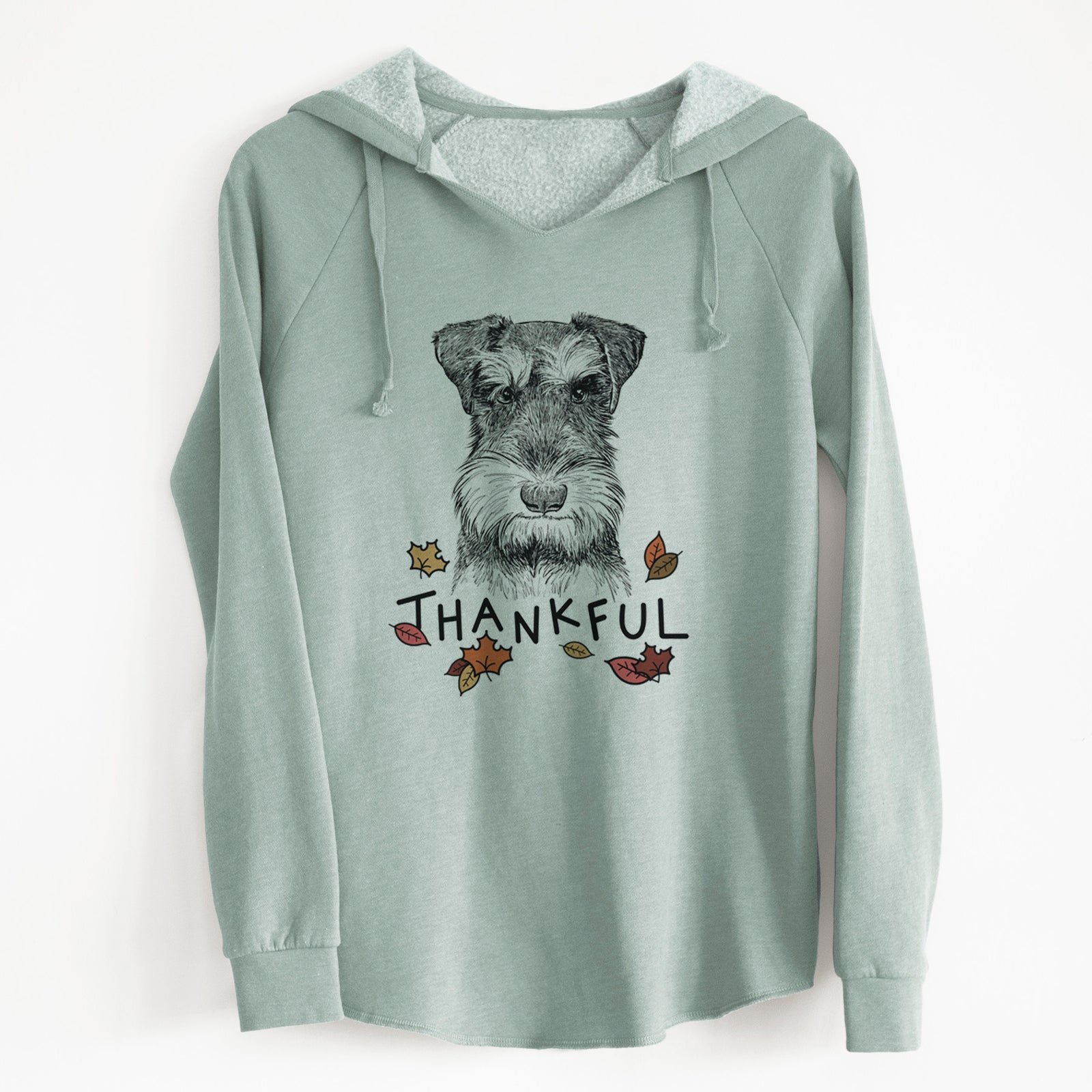 Thankful Murphy the Mini Schnauzer - Cali Wave Hooded Sweatshirt