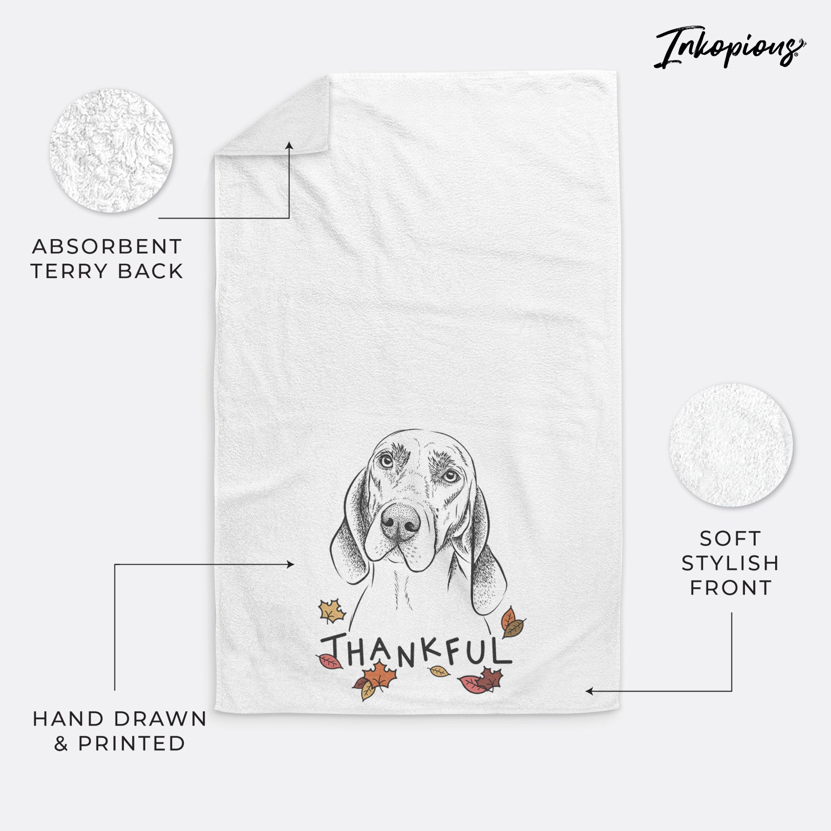 Norman the Plott Hound Premium Hand Towel