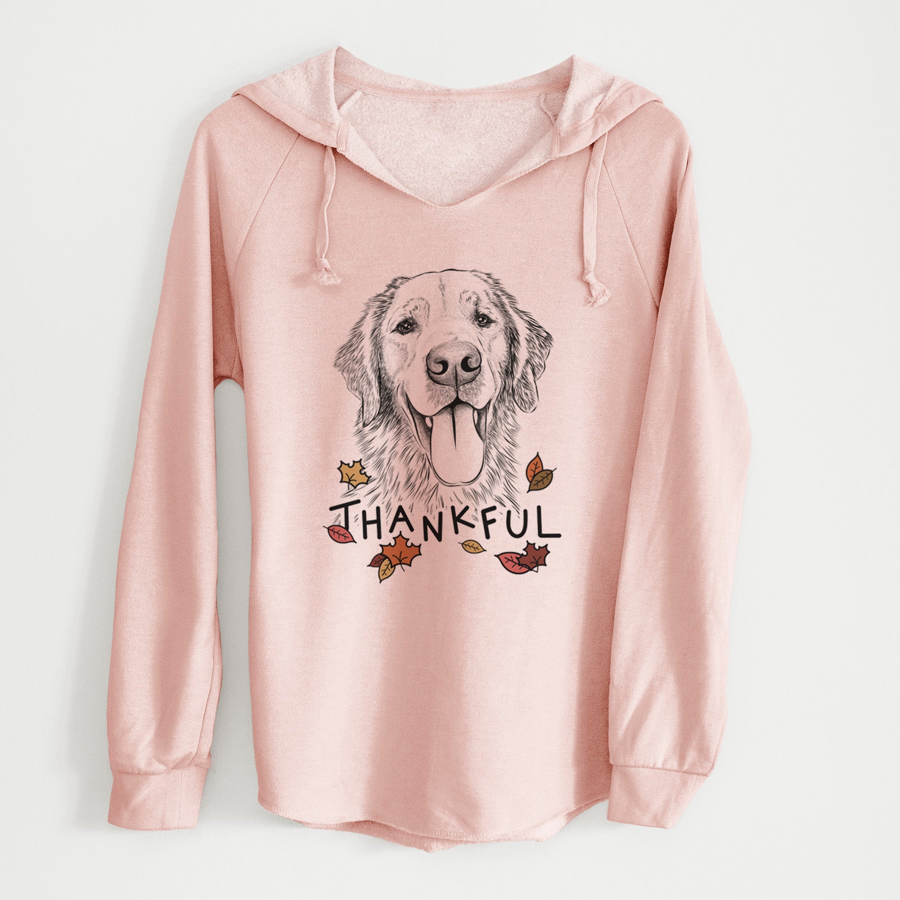 Thankful Oliver Tredup the Golden Retriever - Cali Wave Hooded Sweatshirt