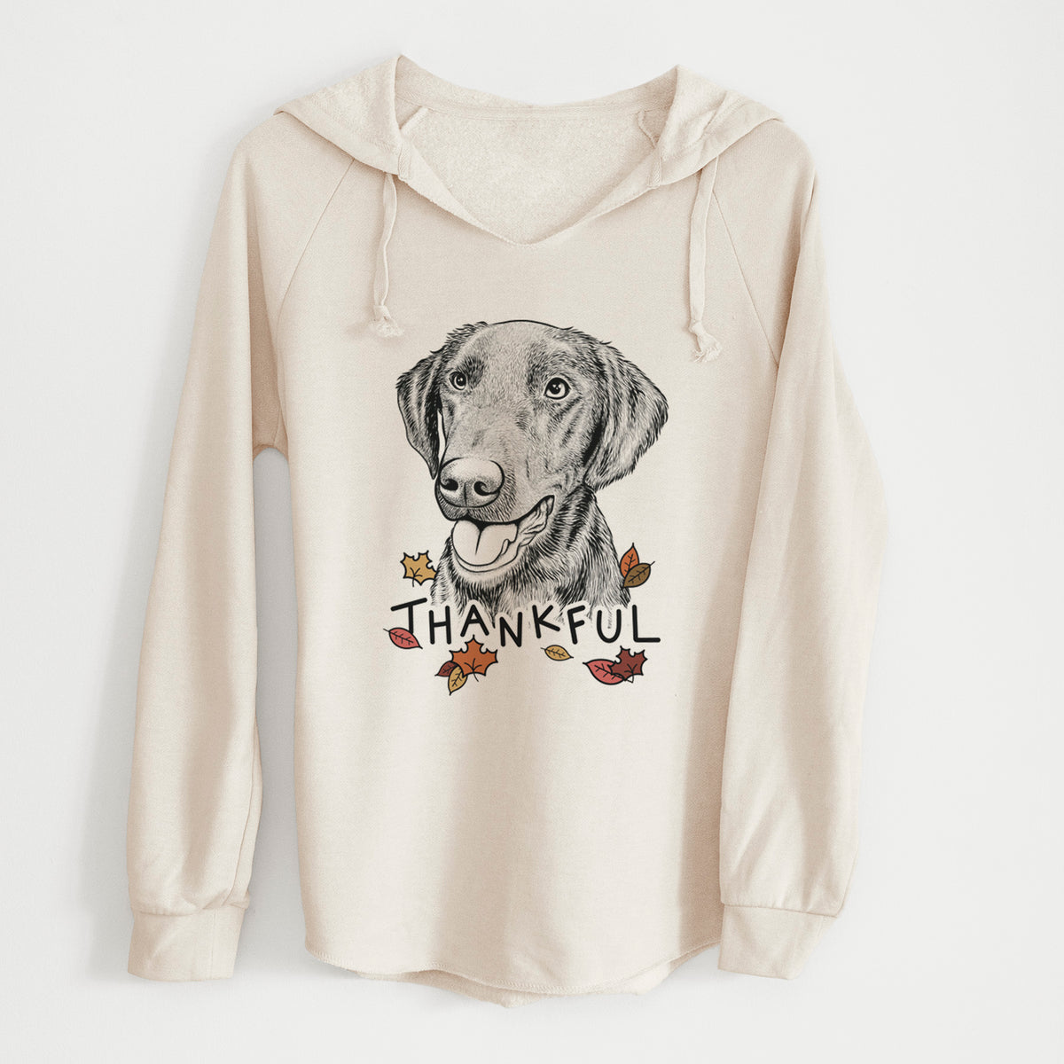 Thankful Onyx the Labrador Retriever - Cali Wave Hooded Sweatshirt