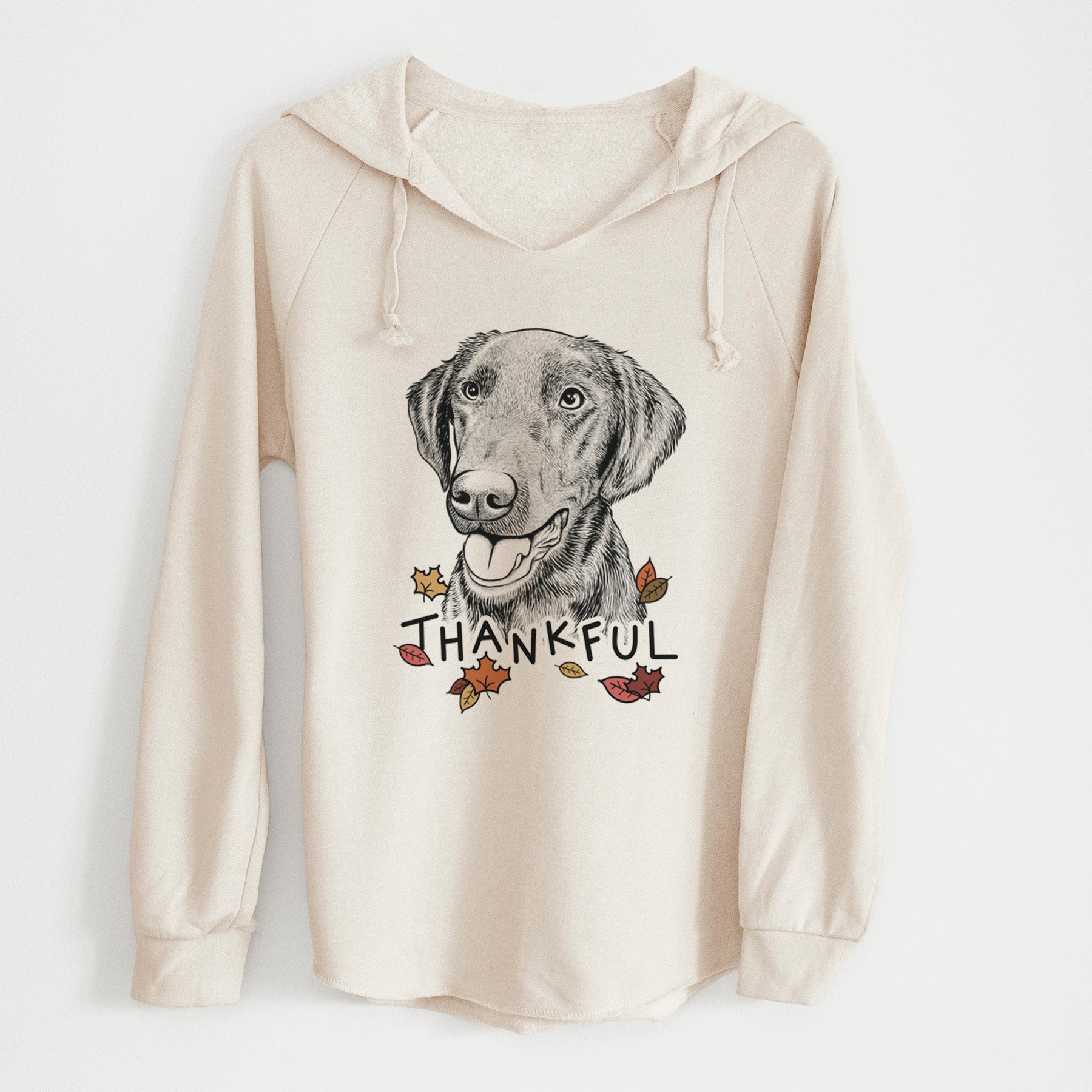 Thankful Onyx the Labrador Retriever - Cali Wave Hooded Sweatshirt