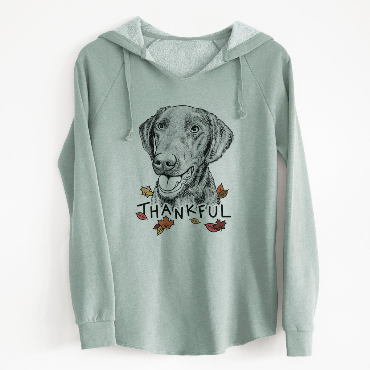 Thankful Onyx the Labrador Retriever - Cali Wave Hooded Sweatshirt