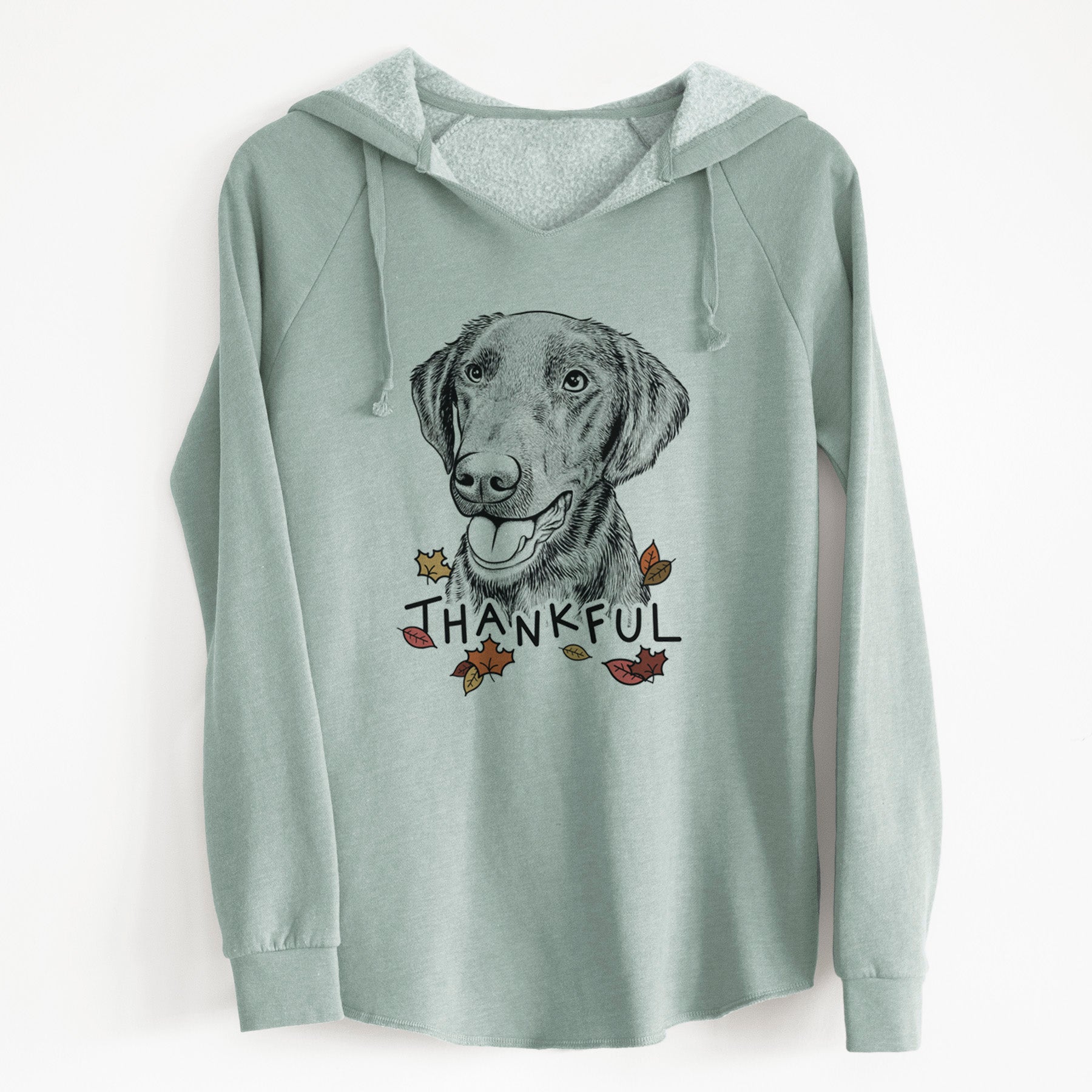 Thankful Onyx the Labrador Retriever - Cali Wave Hooded Sweatshirt