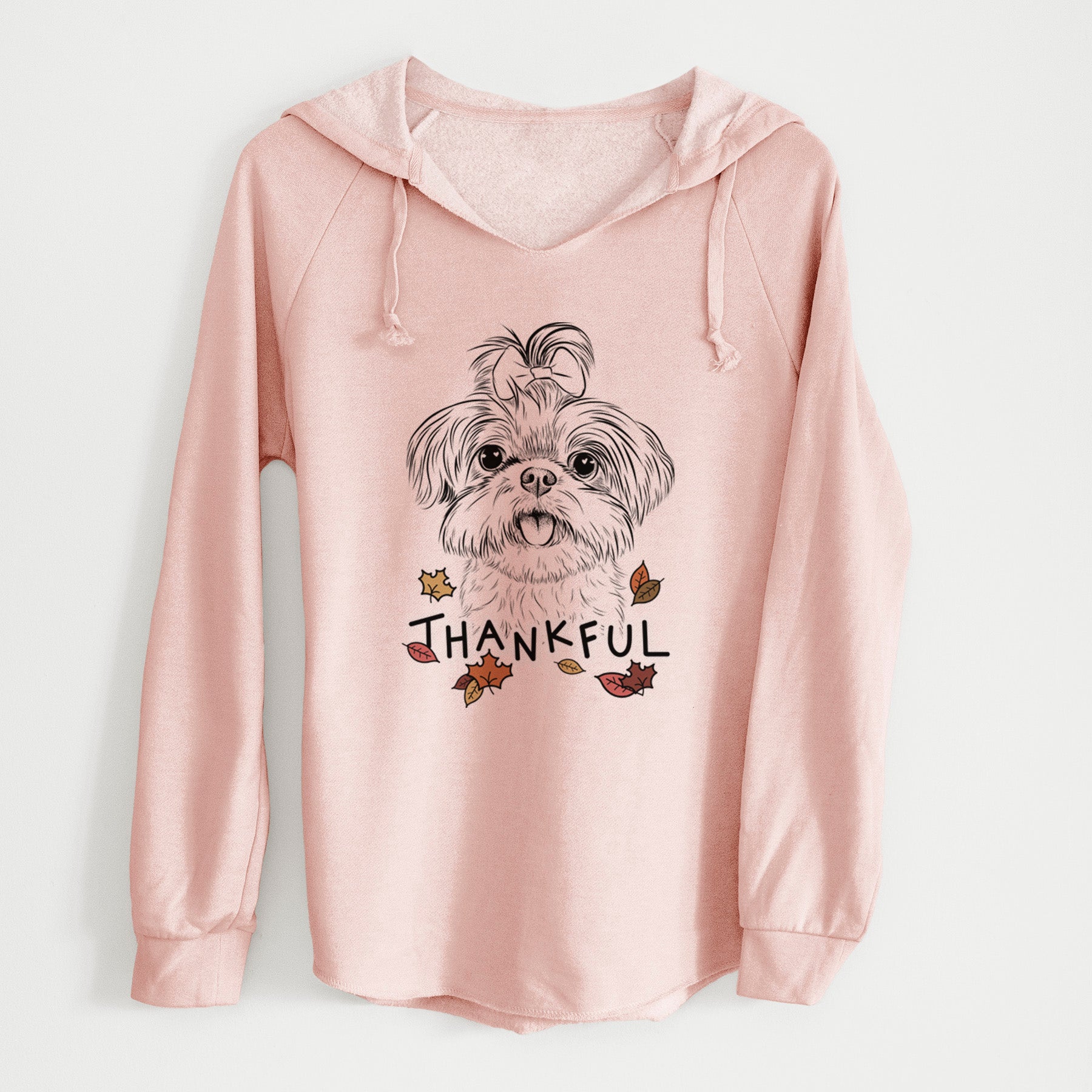 Thankful Pebbles the Shorkie - Cali Wave Hooded Sweatshirt