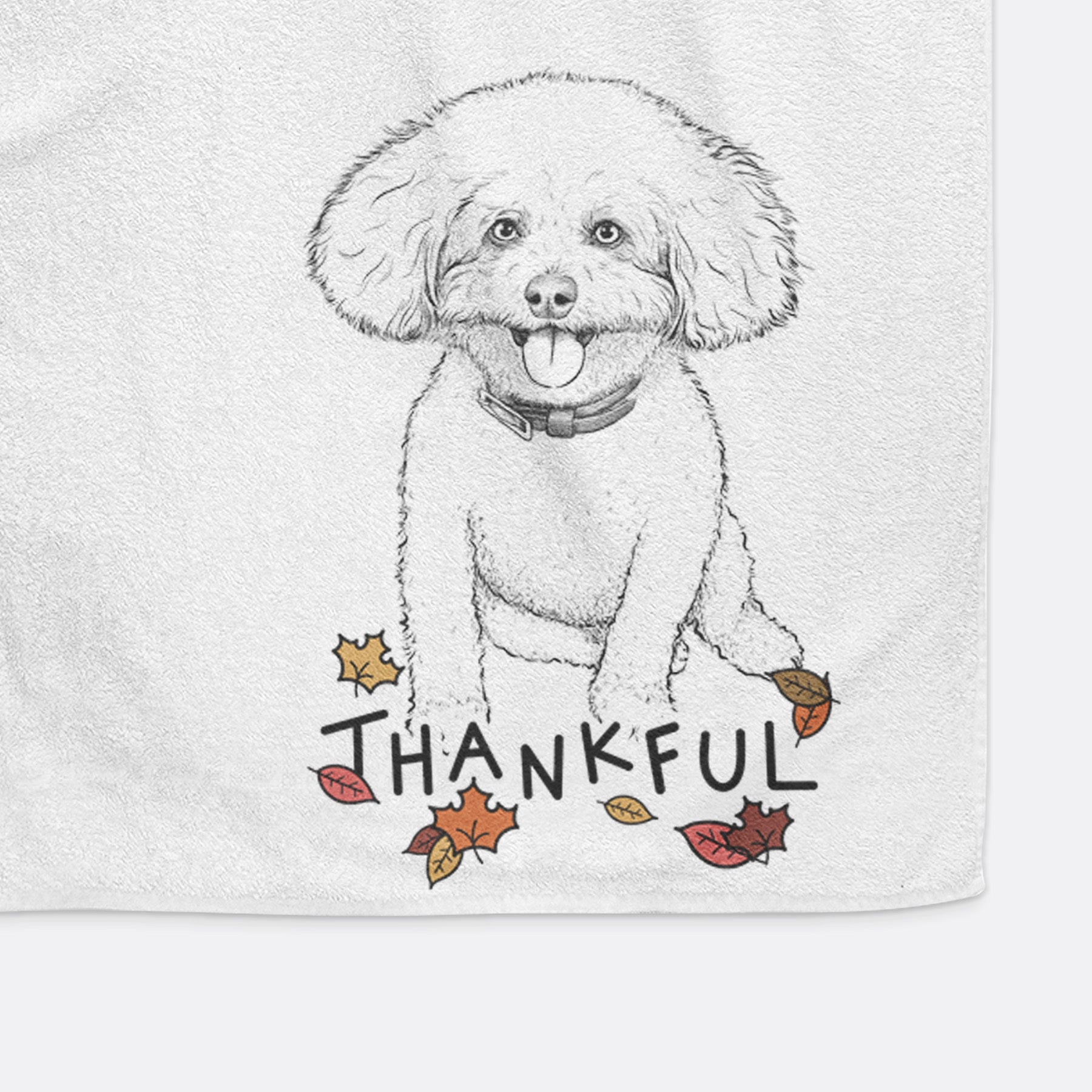 Peyton the Bichon Frise Premium Hand Towel