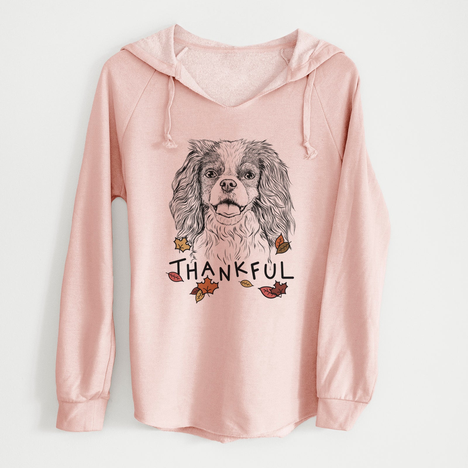 Thankful Poppy the Cavalier King Charles Spaniel - Cali Wave Hooded Sweatshirt