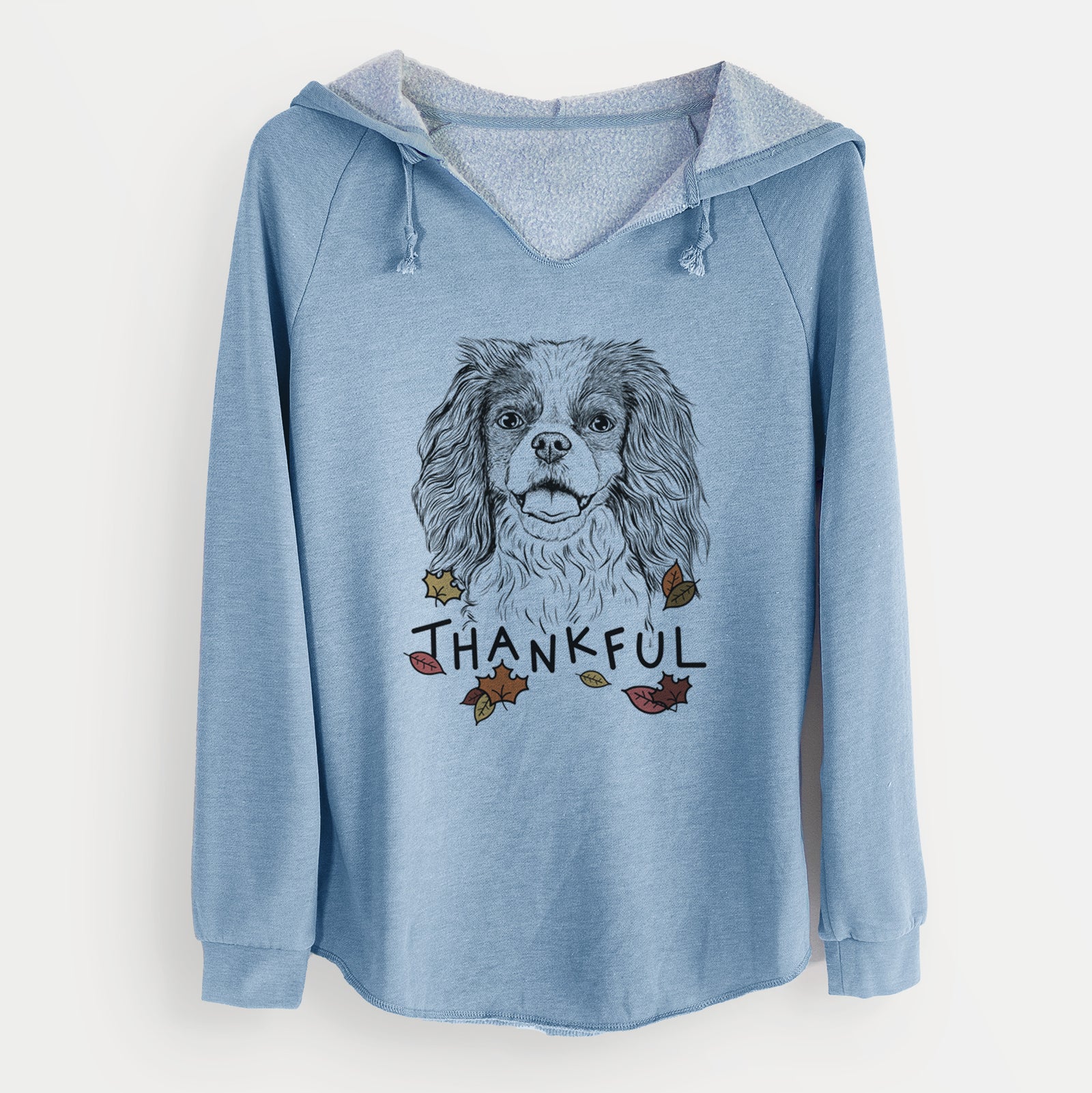 Thankful Poppy the Cavalier King Charles Spaniel - Cali Wave Hooded Sweatshirt