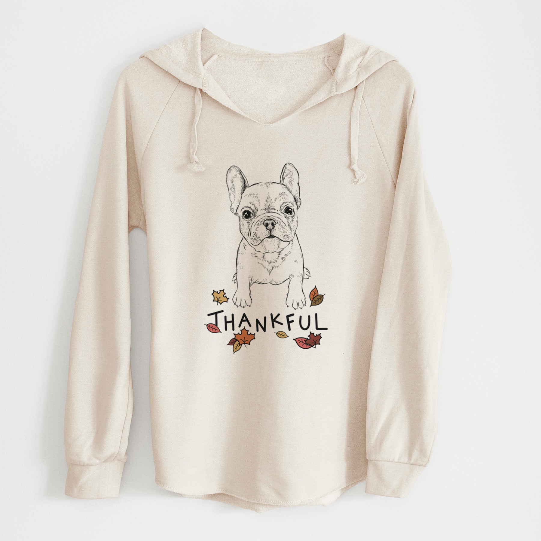 Thankful Puppy Pierre the French Bulldog - Cali Wave Hooded Sweatshirt
