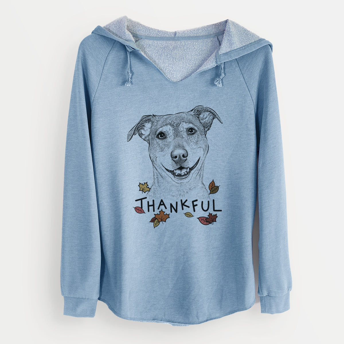 Thankful Reese the Mountain Cur - Cali Wave Hooded Sweatshirt