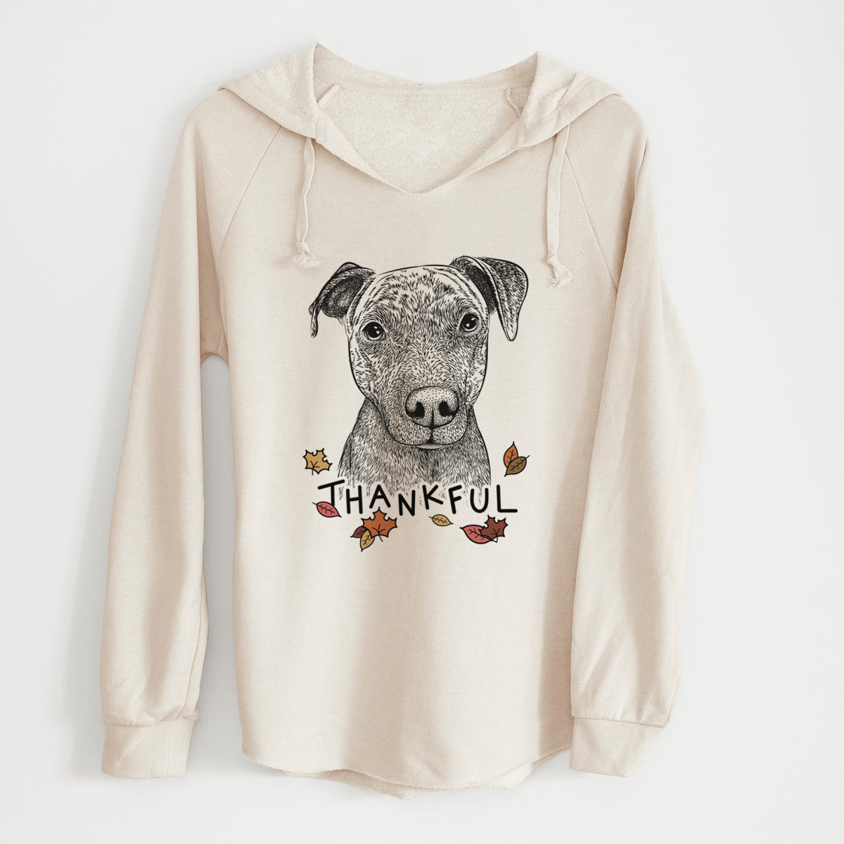 Thankful Reeses the Pitbull - Cali Wave Hooded Sweatshirt