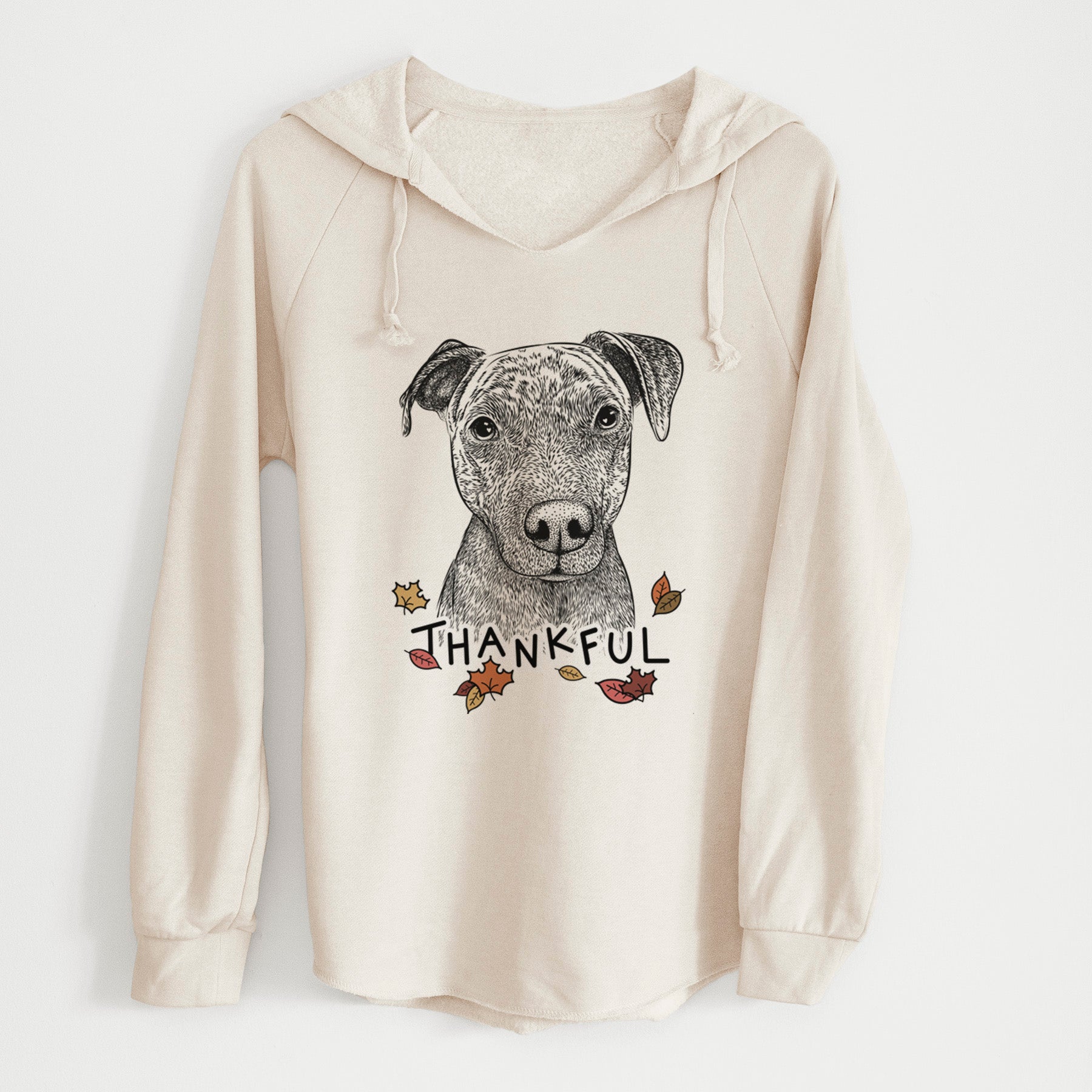 Thankful Reeses the Pitbull - Cali Wave Hooded Sweatshirt