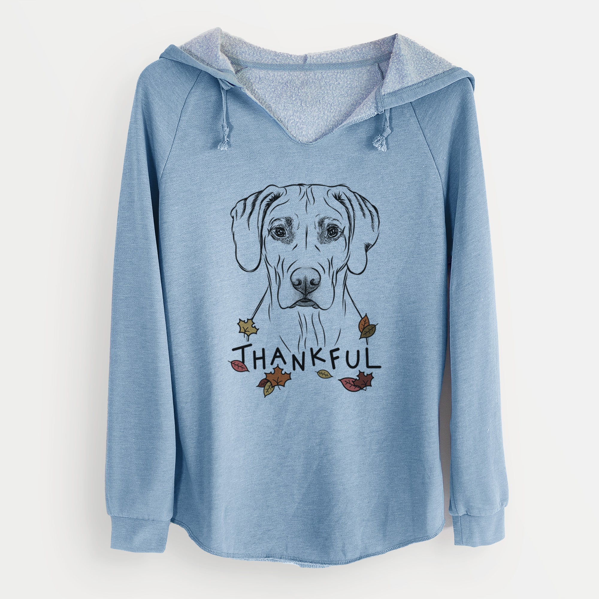 Thankful Reid the Rhodesian Ridgeback - Cali Wave Hooded Sweatshirt