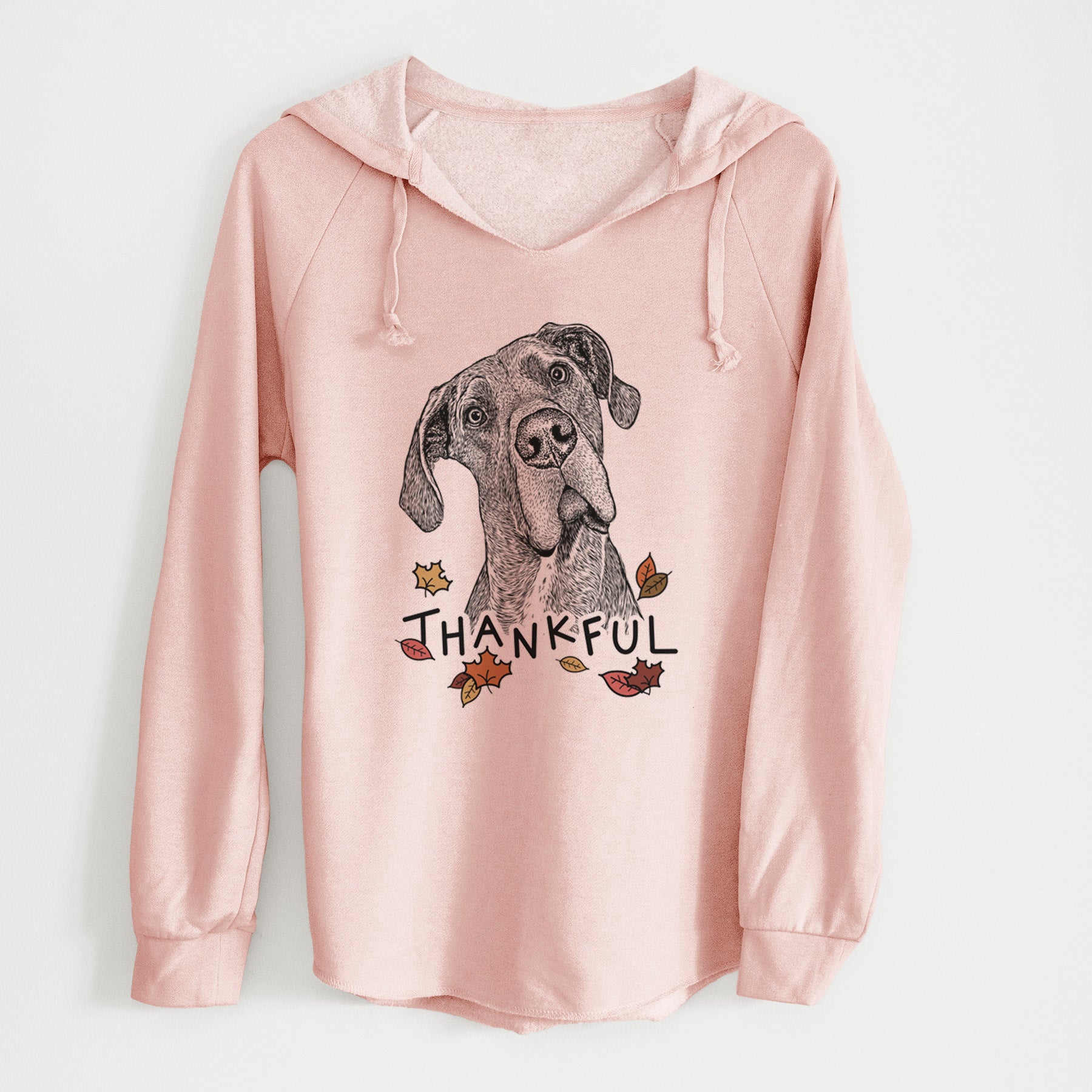 Thankful River the Great Dane - Cali Wave Hooded Sweatshirt