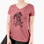 Thankful River the Great Dane - Women's V-neck Shirt