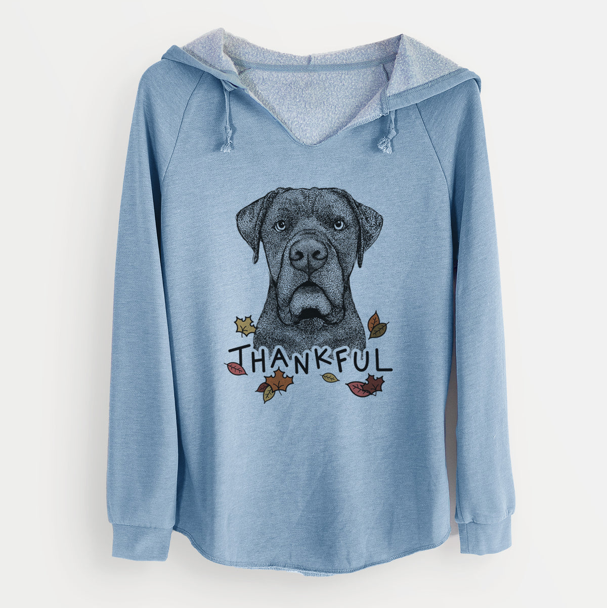 Thankful Rocco the Cane Corso - Cali Wave Hooded Sweatshirt