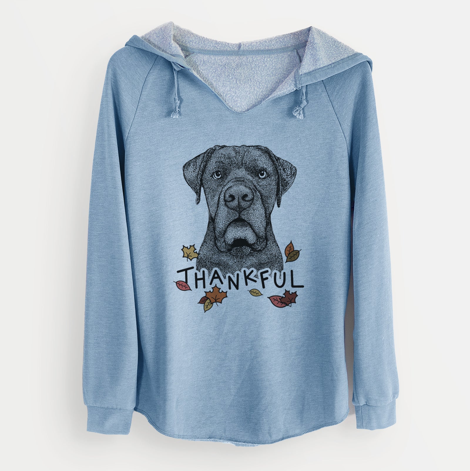 Thankful Rocco the Cane Corso - Cali Wave Hooded Sweatshirt