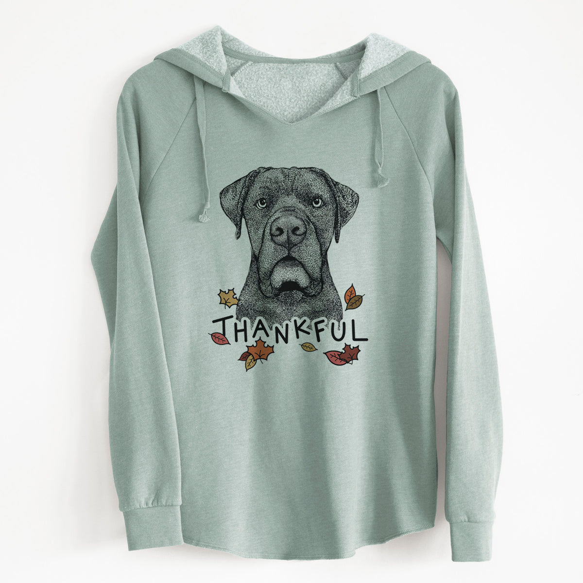 Thankful Rocco the Cane Corso - Cali Wave Hooded Sweatshirt