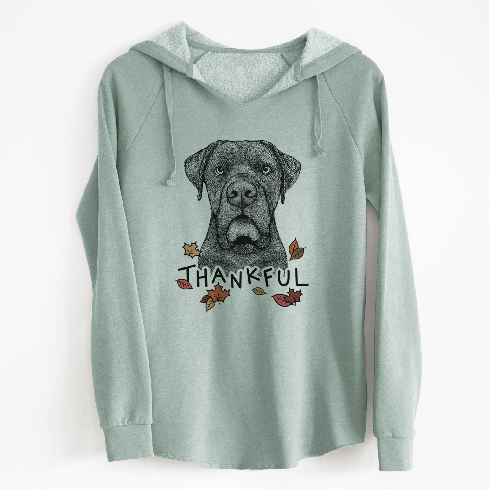 Thankful Rocco the Cane Corso - Cali Wave Hooded Sweatshirt