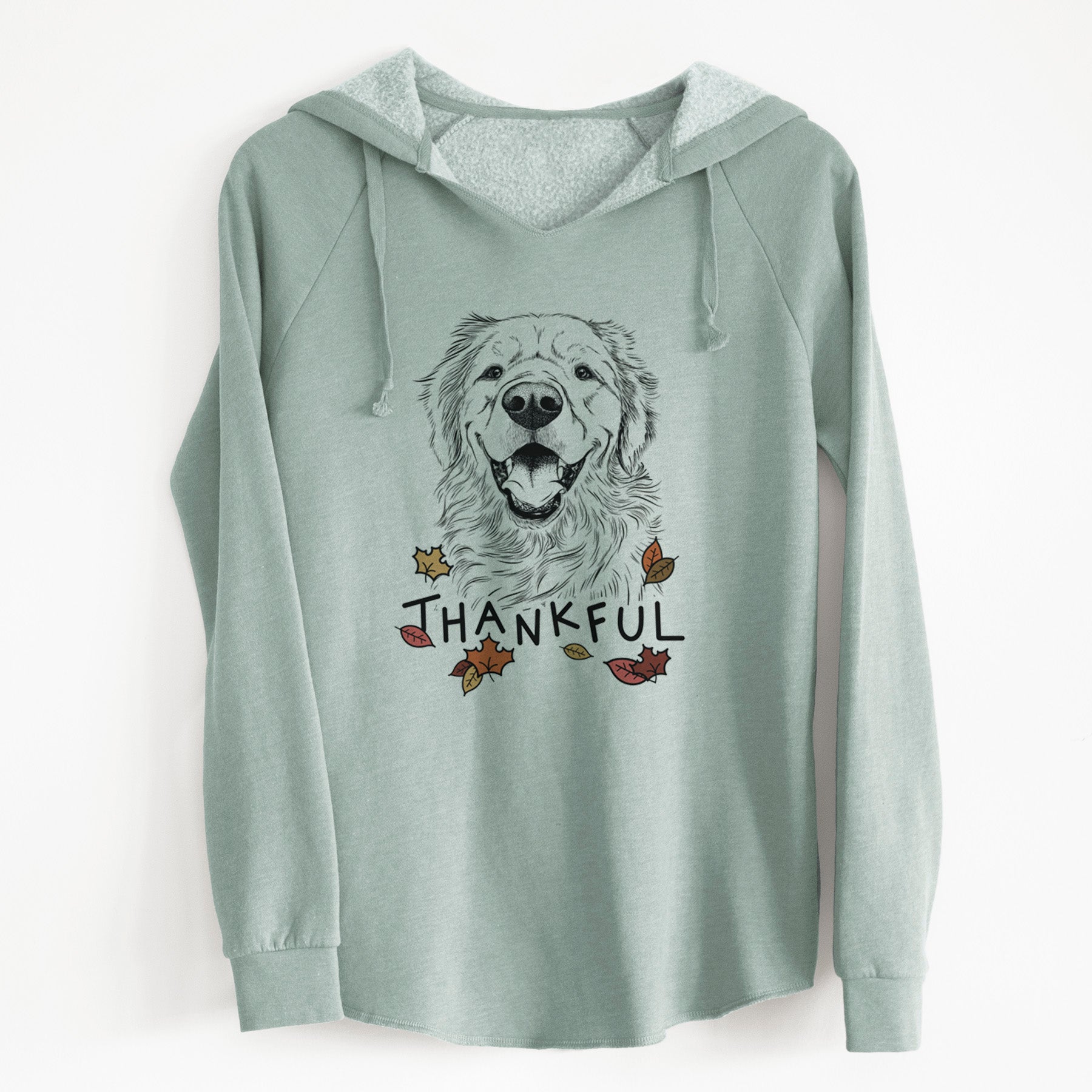 Thankful Roger the Golden Retriever - Cali Wave Hooded Sweatshirt