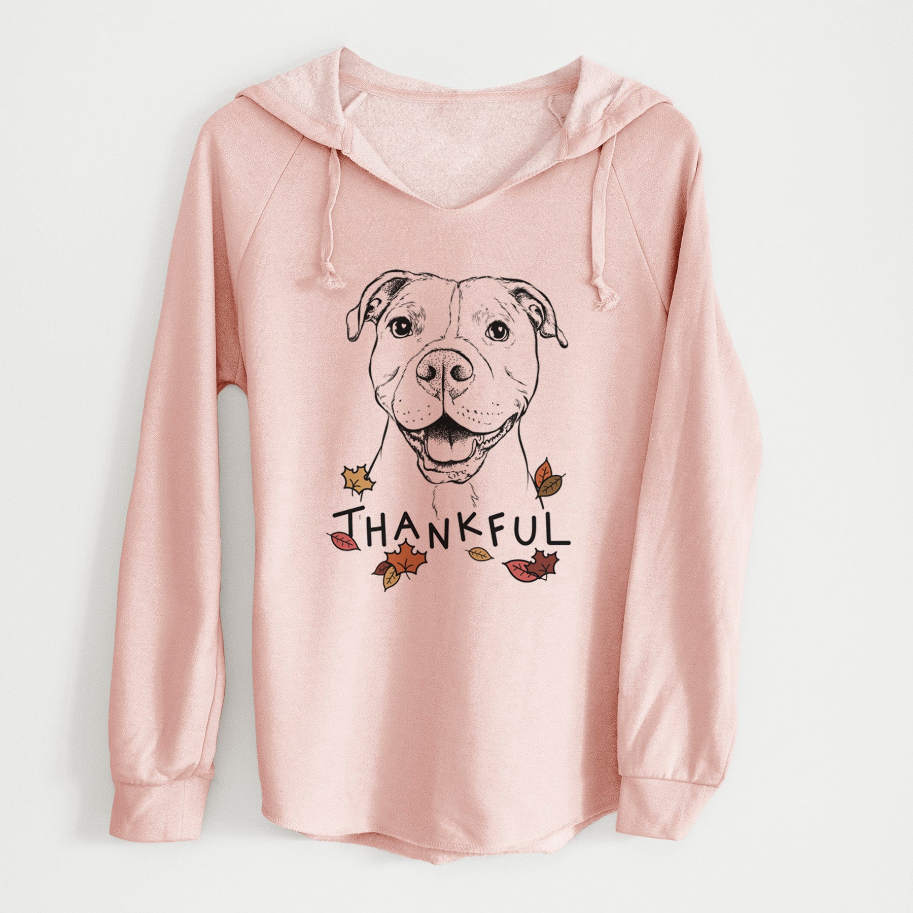 Thankful Roscoe the Pitbull - Cali Wave Hooded Sweatshirt