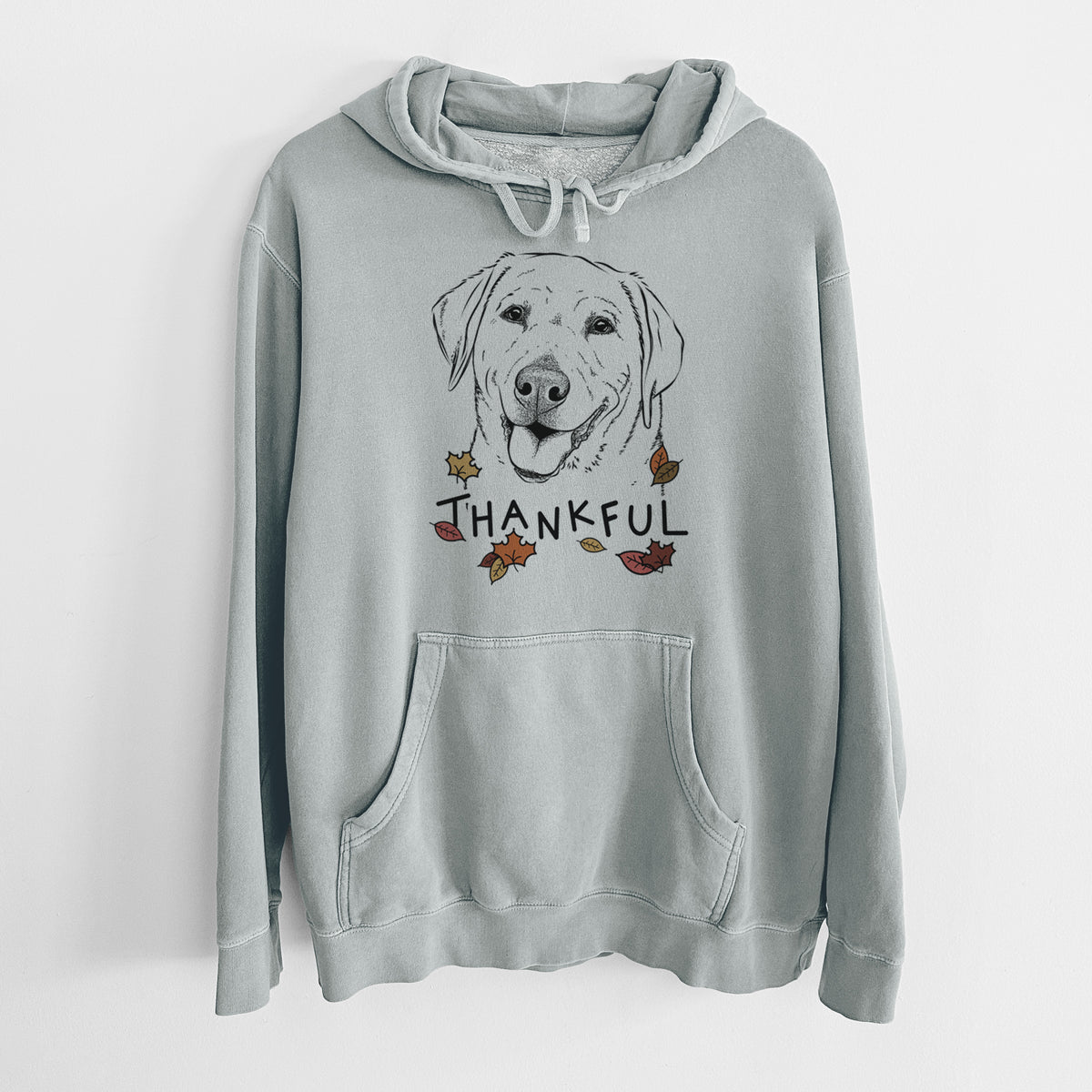 Thankful Sanford the Labrador Retriever - Unisex Pigment Dyed Hoodie