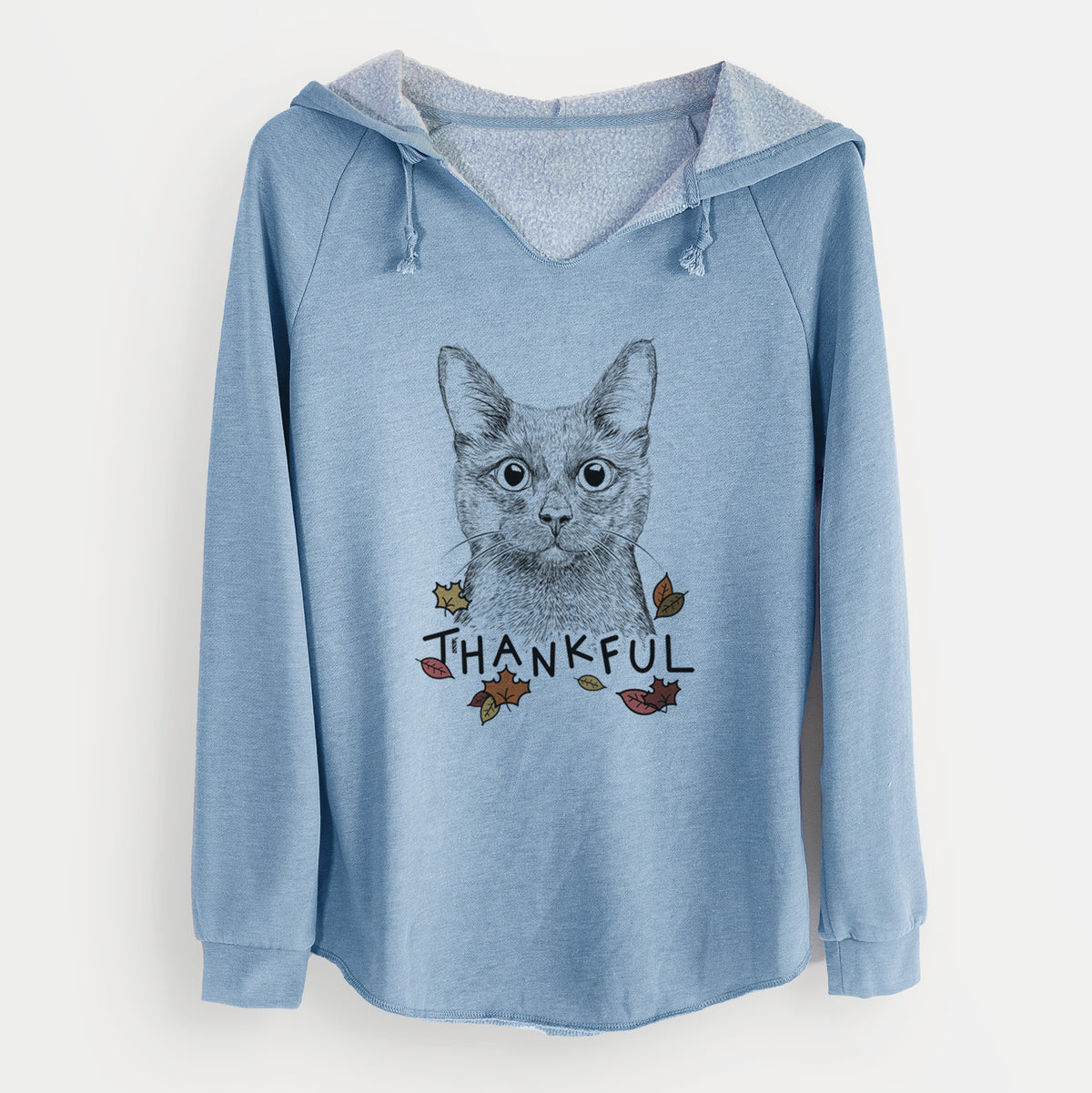Thankful Shadow the Black Cat - Cali Wave Hooded Sweatshirt