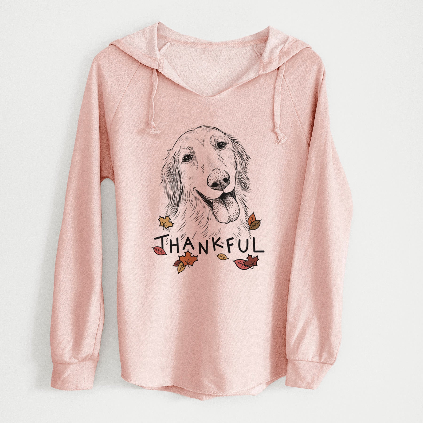 Thankful Shelby the Golden Retriever - Cali Wave Hooded Sweatshirt