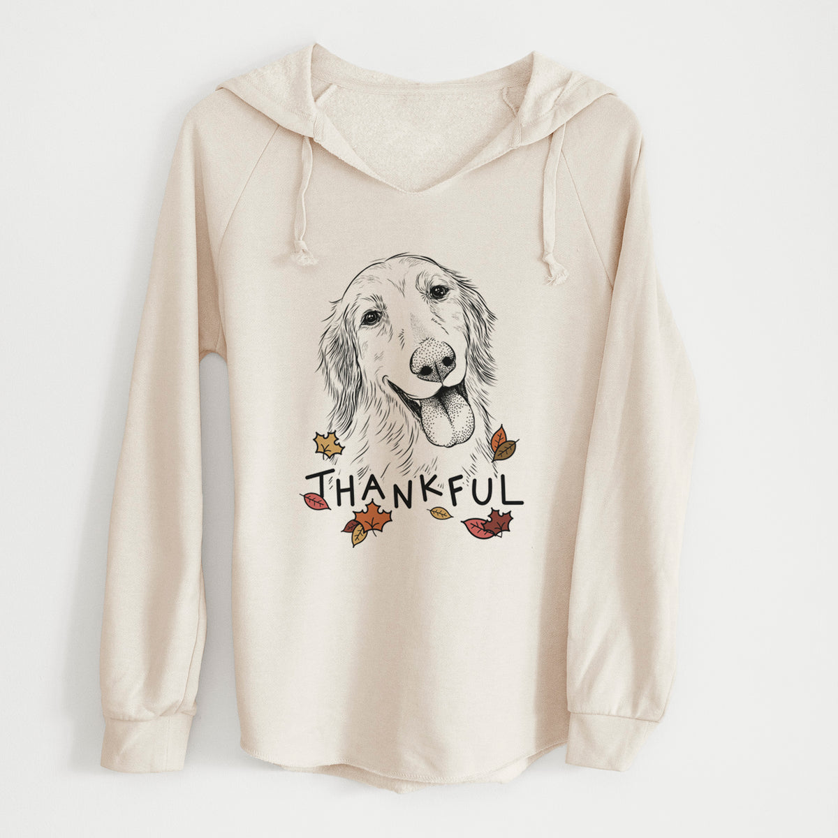 Thankful Shelby the Golden Retriever - Cali Wave Hooded Sweatshirt
