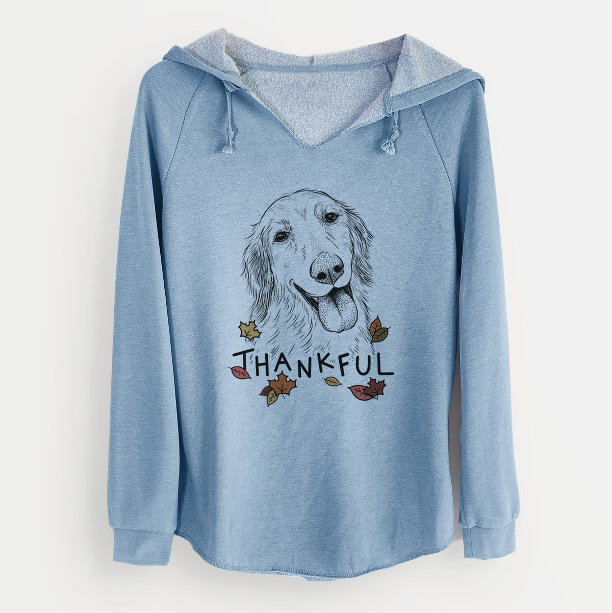 Thankful Shelby the Golden Retriever - Cali Wave Hooded Sweatshirt