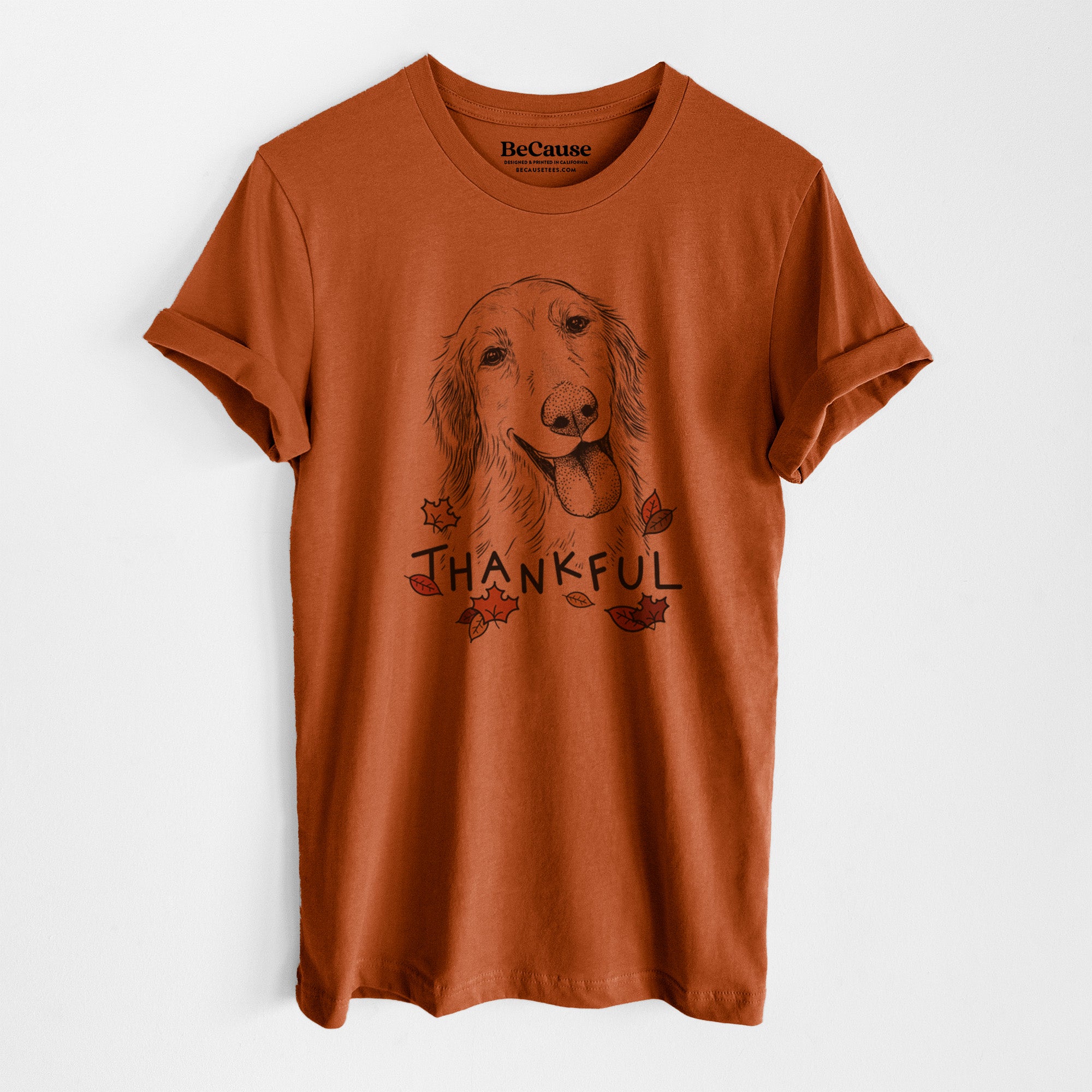 Thankful Shelby the Golden Retriever - Unisex Crewneck