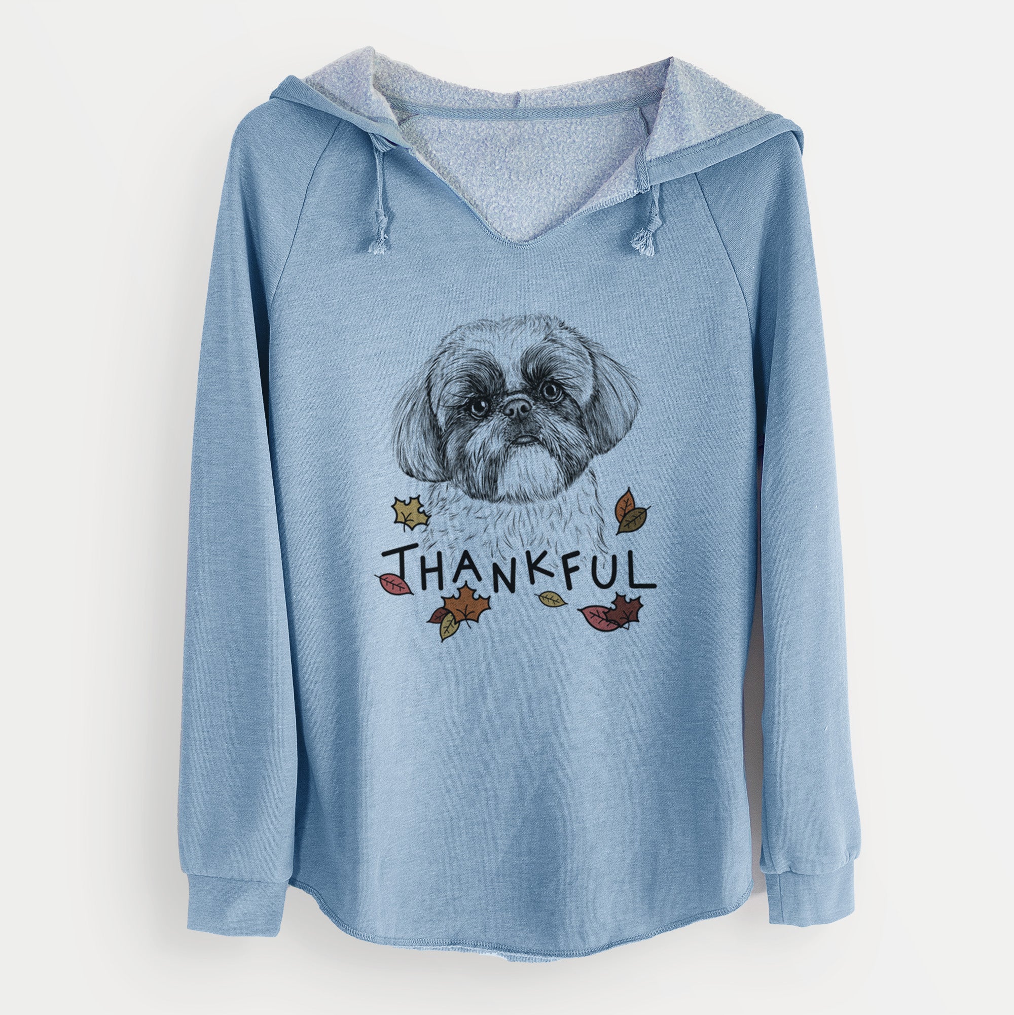 Thankful Simon the Shih Tzu - Cali Wave Hooded Sweatshirt