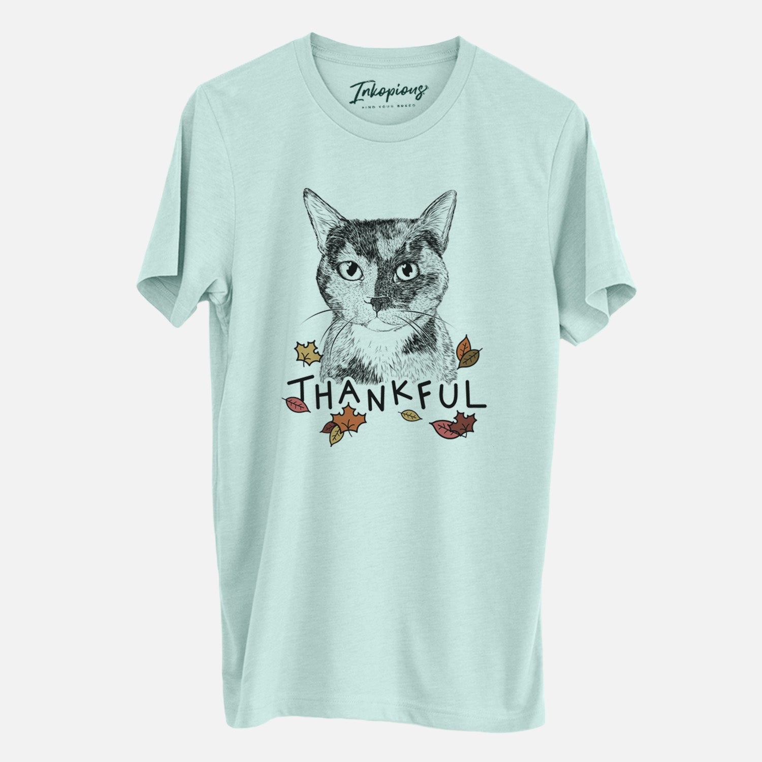 Thankful Spooky Kitty the Tortoiseshell Cat - Unisex Crewneck