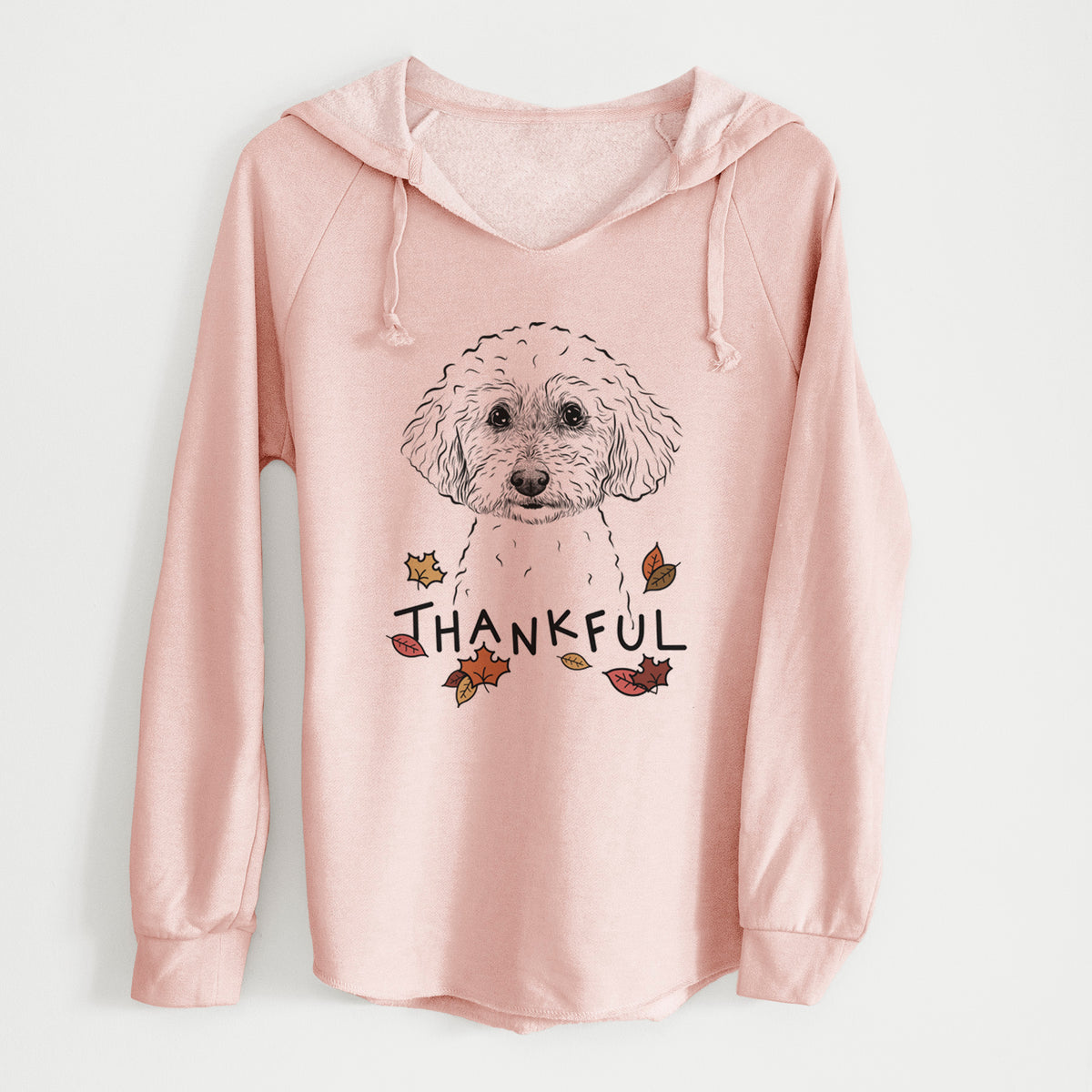 Thankful Stitch the Bichonpoo - Cali Wave Hooded Sweatshirt