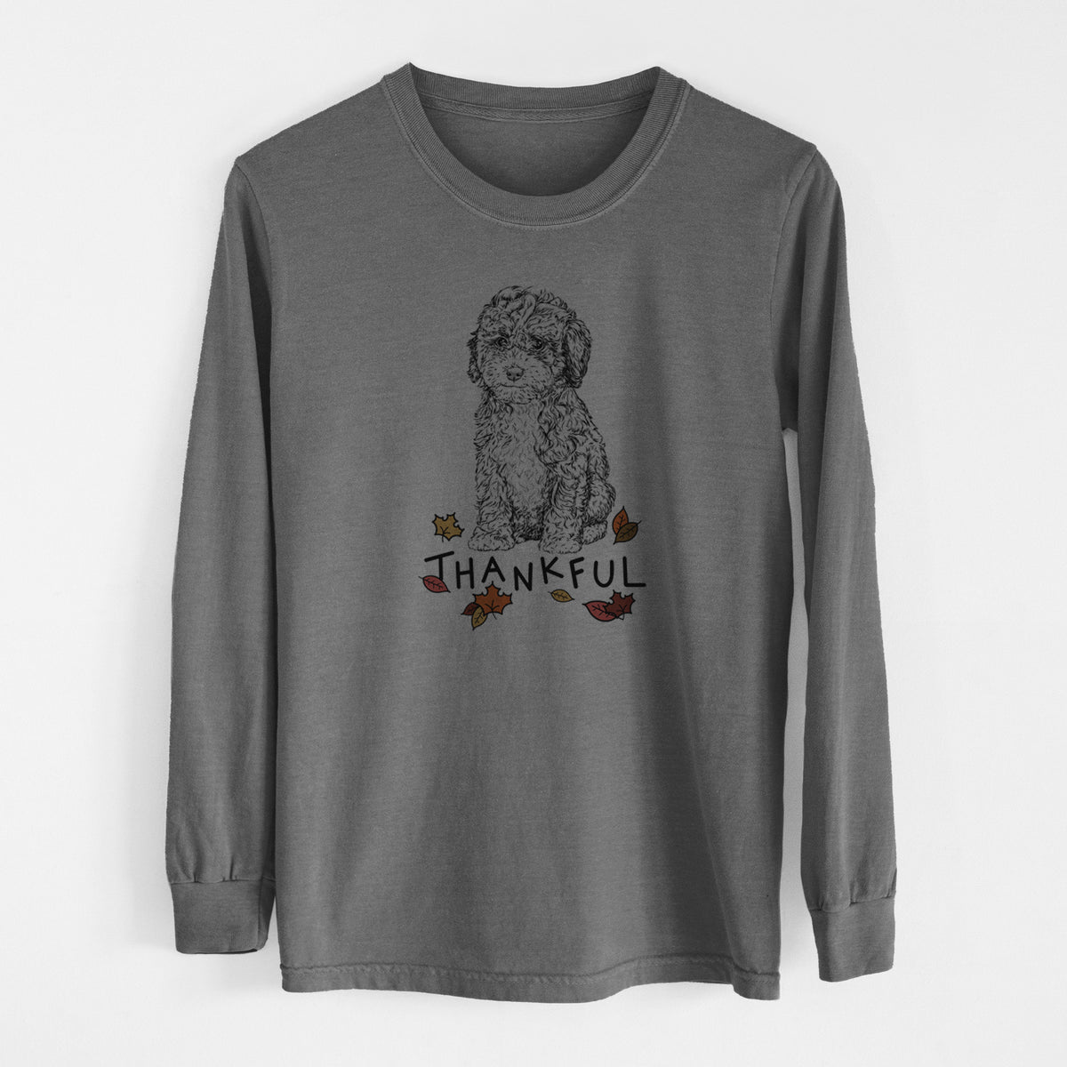 Thankful Sweet Tea the Mini Doodle - Men's Heavyweight 100% Cotton Long Sleeve