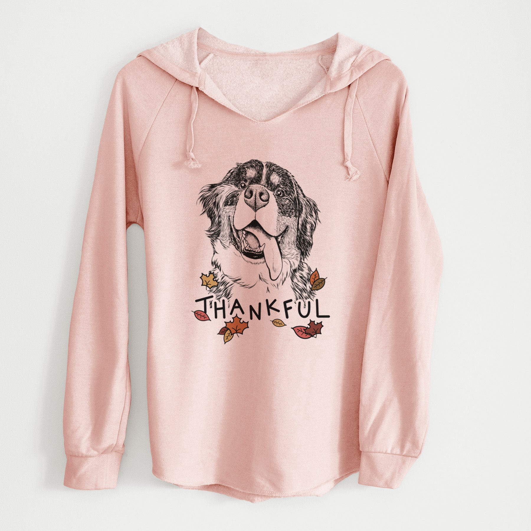 Thankful Theo the Bernese Mountain Dog - Cali Wave Hooded Sweatshirt