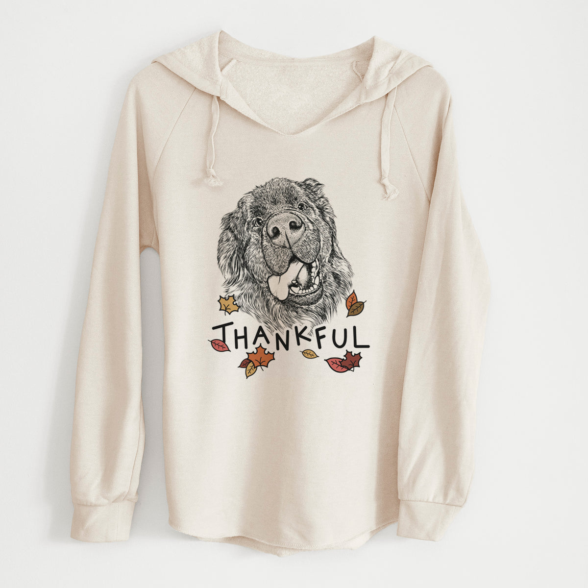 Thankful Tuna the Newfoundland - Cali Wave Hooded Sweatshirt
