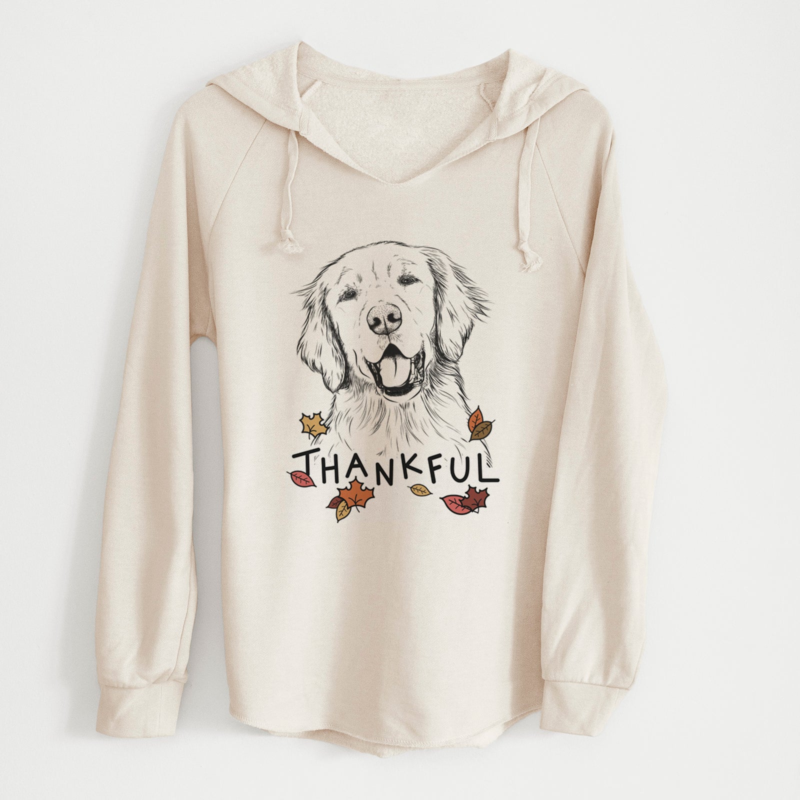 Thankful Wallace the Golden Retriever - Cali Wave Hooded Sweatshirt